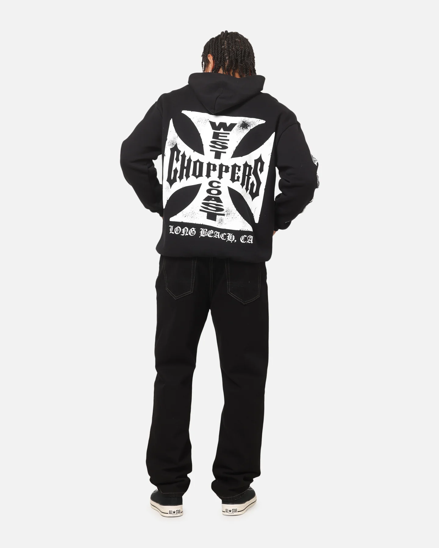 West Coast Choppers Core Logo Hoodie Black - Image 3