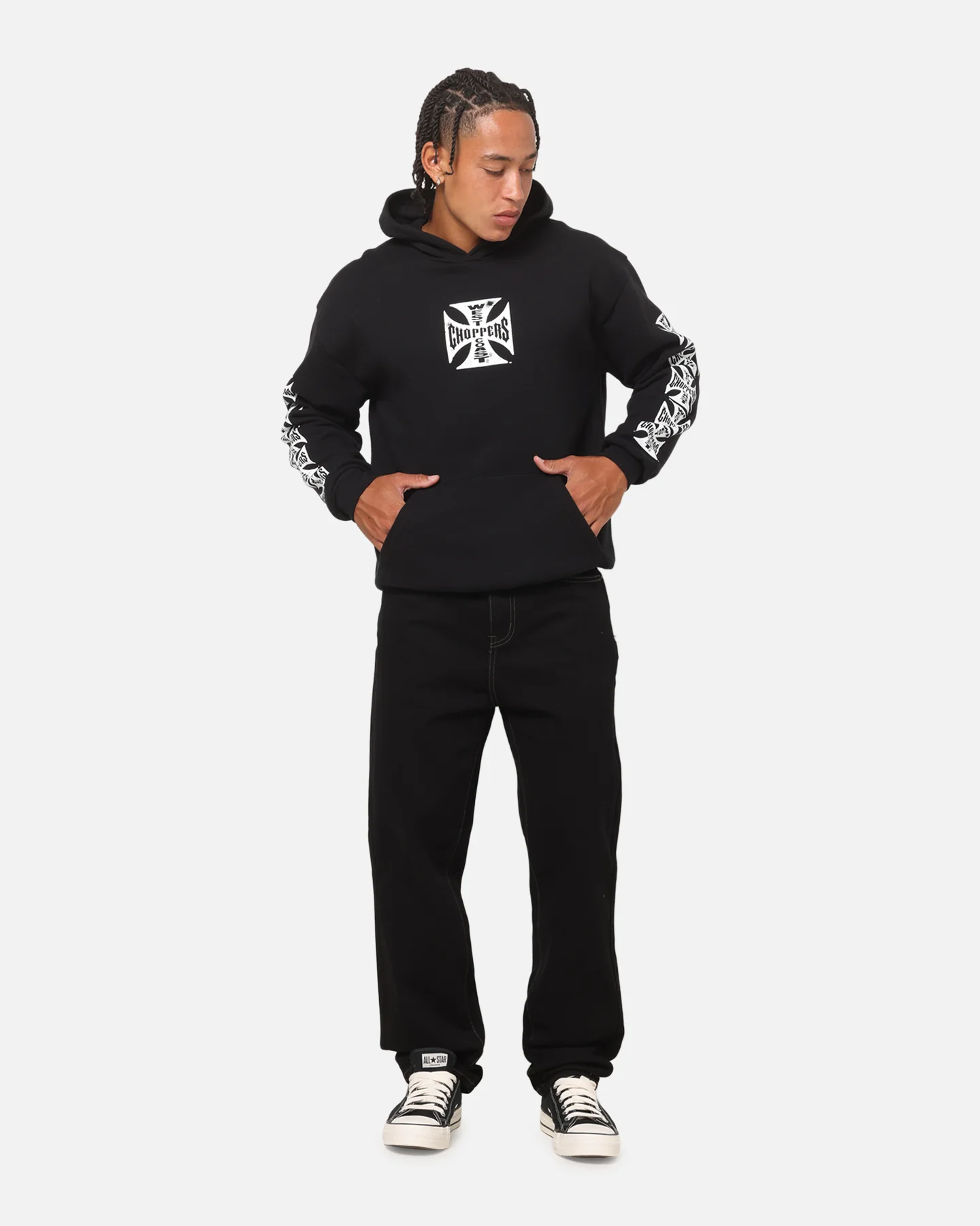 West Coast Choppers Core Logo Hoodie Black - Image 4