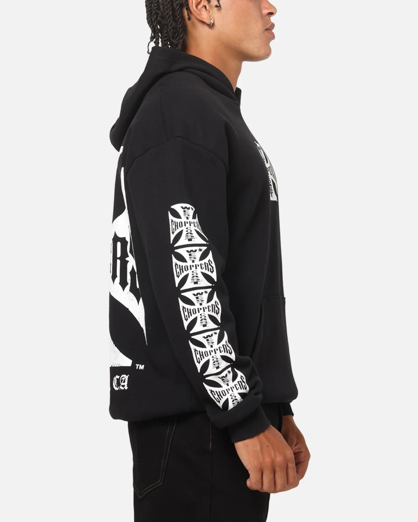 West Coast Choppers Core Logo Hoodie Black - Image 5