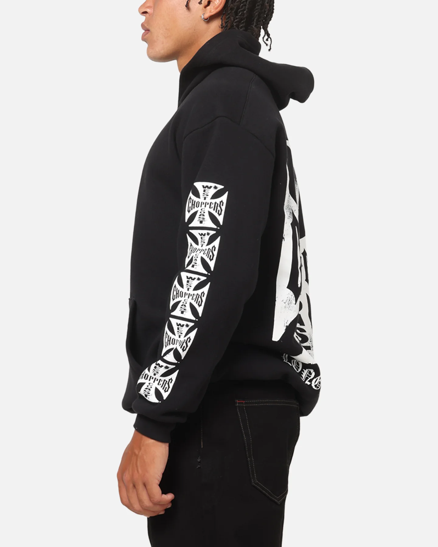 West Coast Choppers Core Logo Hoodie Black - Image 6