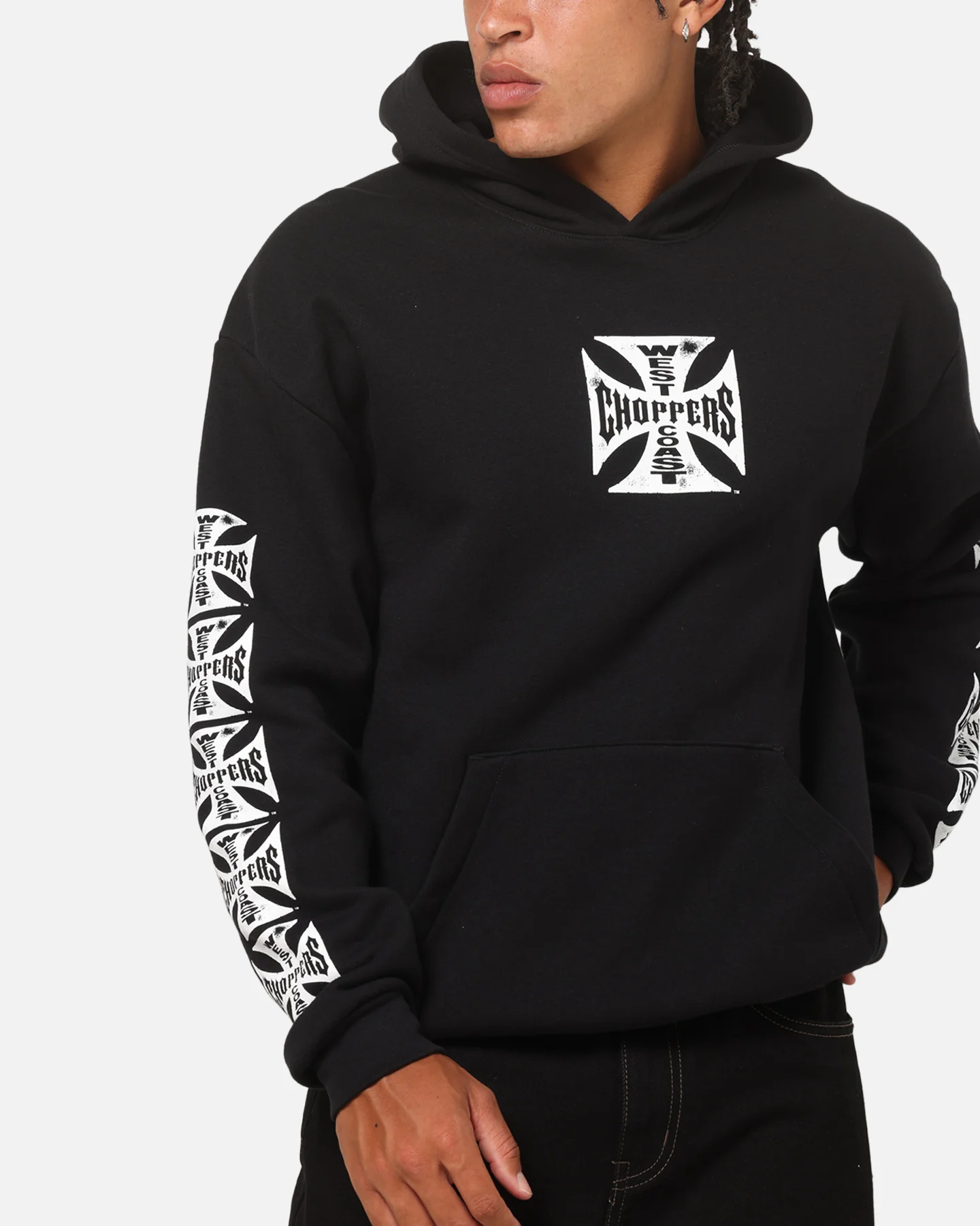 West Coast Choppers Core Logo Hoodie Black - Image 8