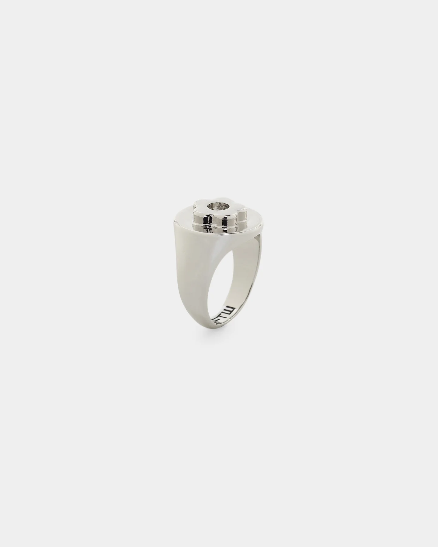 Wild For The Weekend Flower Power Signet Ring (Large) Silver - Image 5