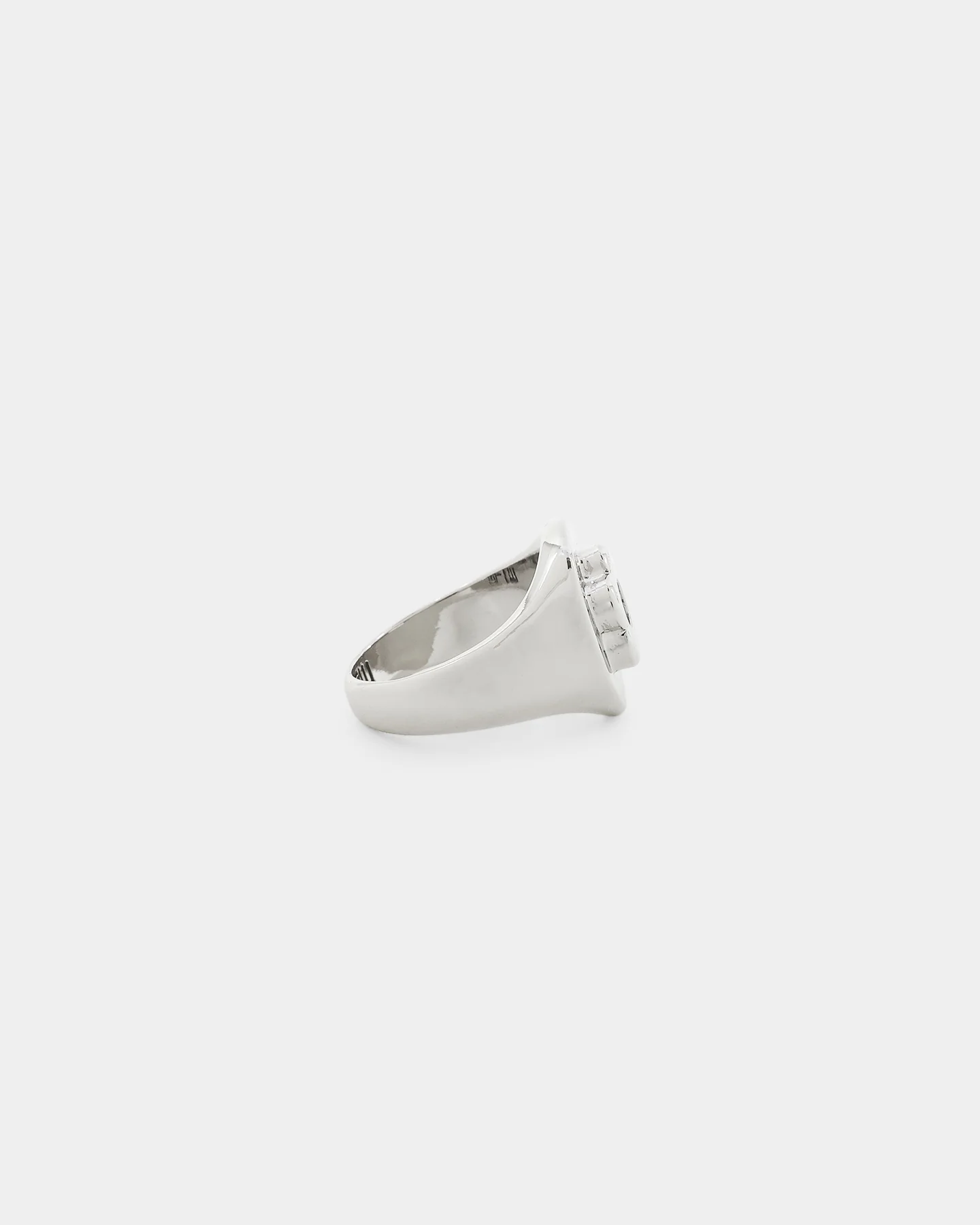 Wild For The Weekend Flower Power Signet Ring (Large) Silver - Image 6