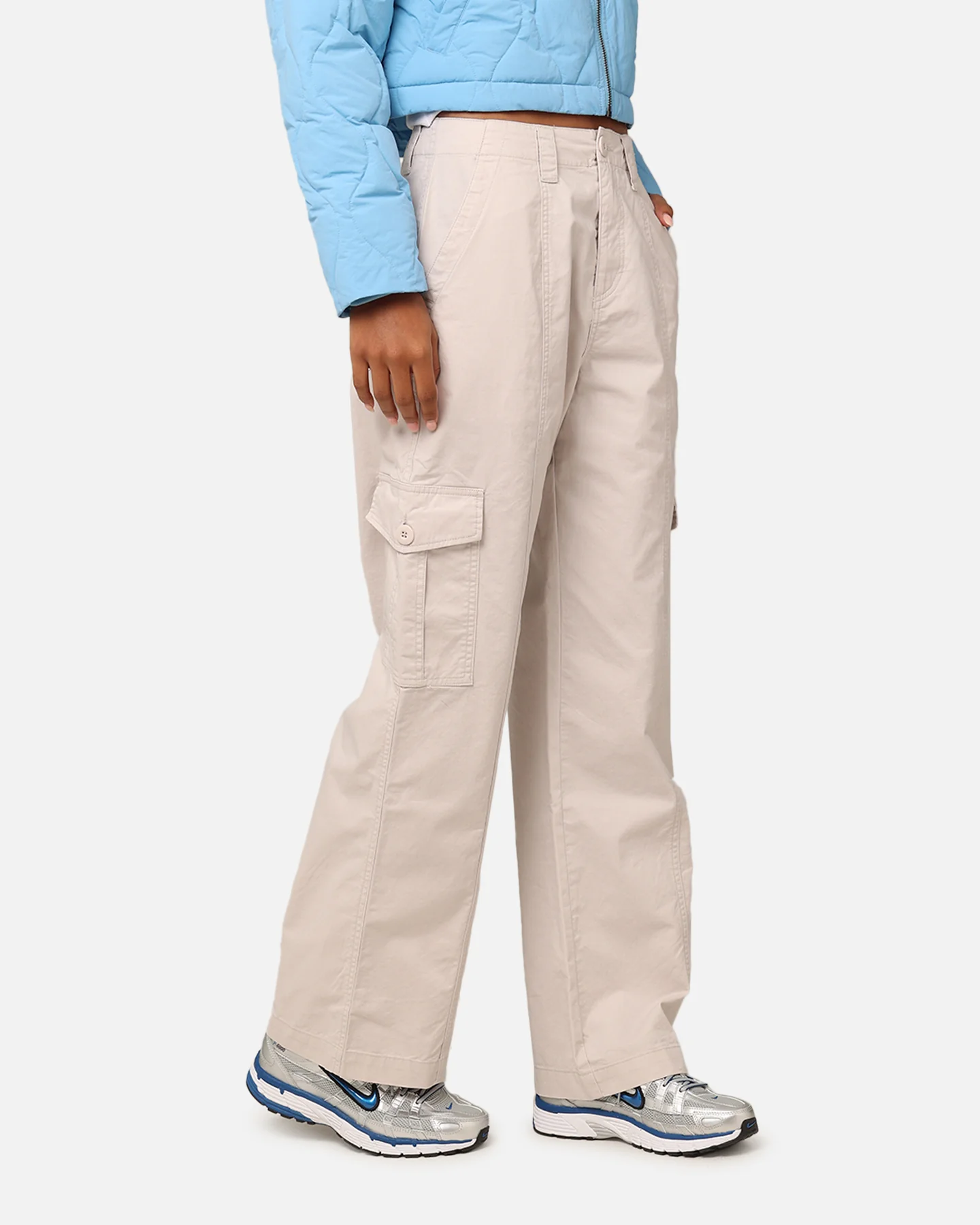 X-Girl Work Cargo Pants White Sand - Image 5