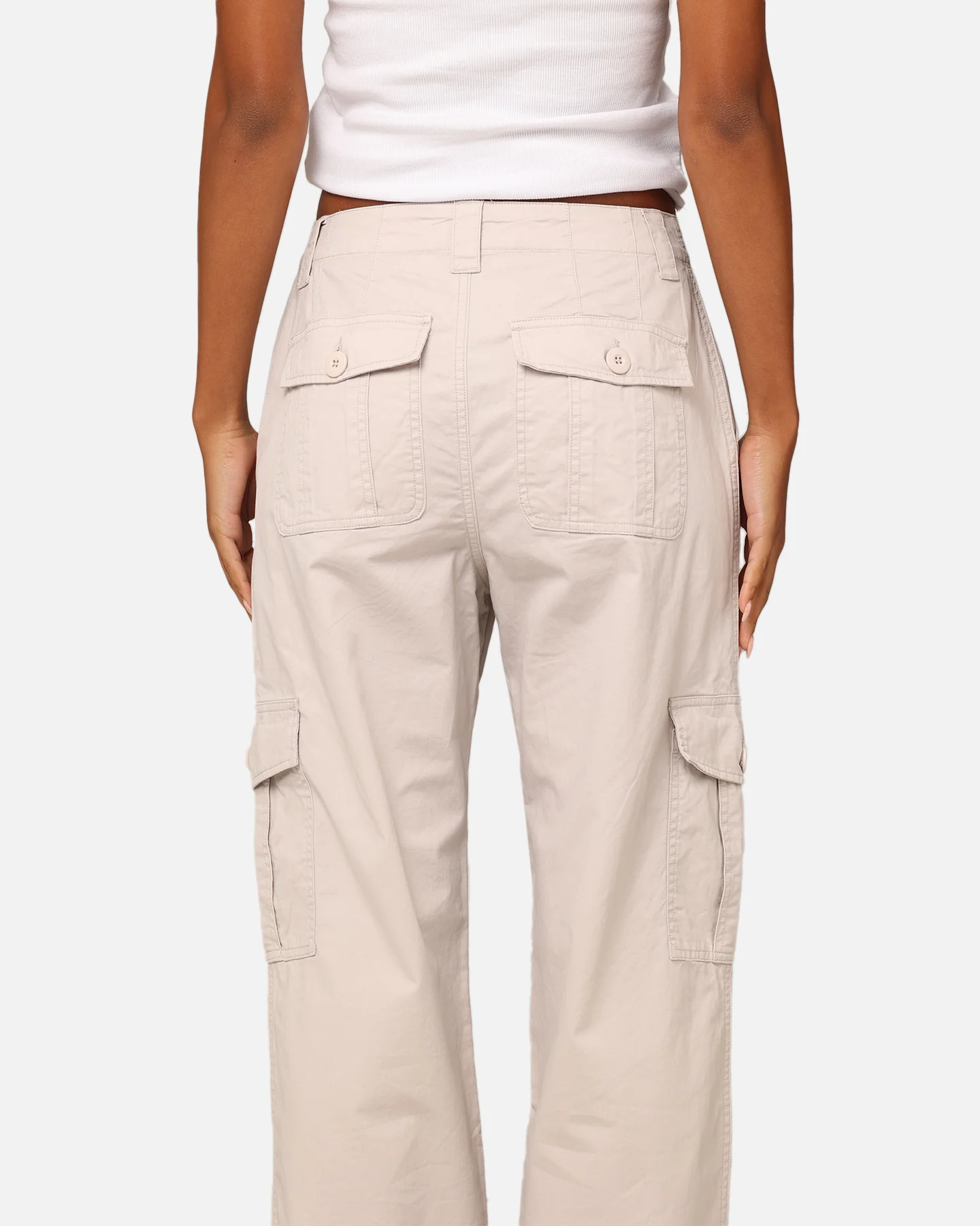 X-Girl Work Cargo Pants White Sand - Image 8