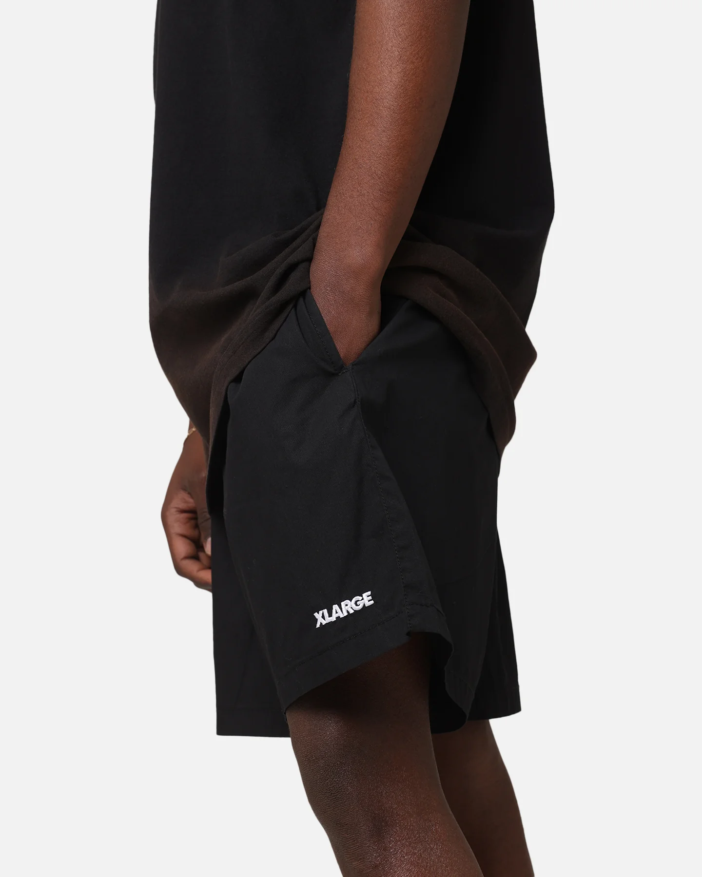 X-Large 91 Stock Beach Shorts Black - Image 4