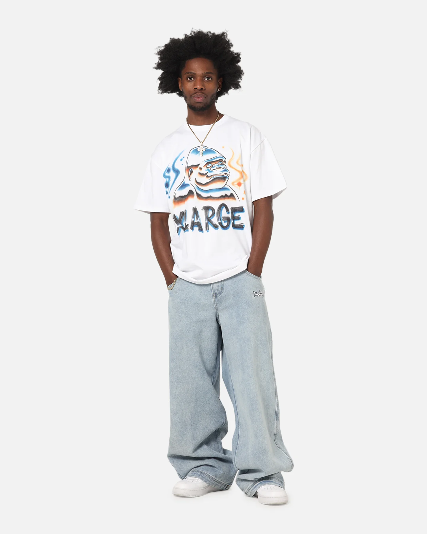 X-Large Airbrush T-Shirt White - Image 2