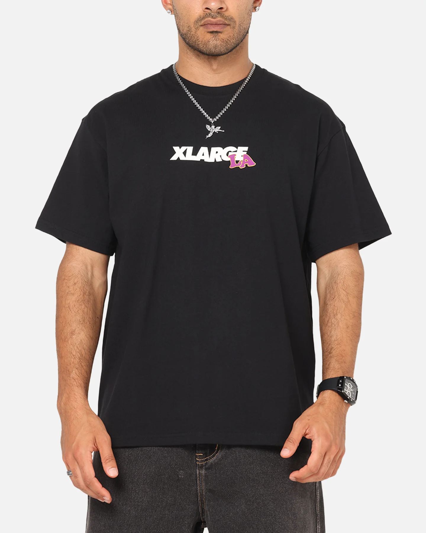 X-Large Flowers T-Shirt Black - Image 2