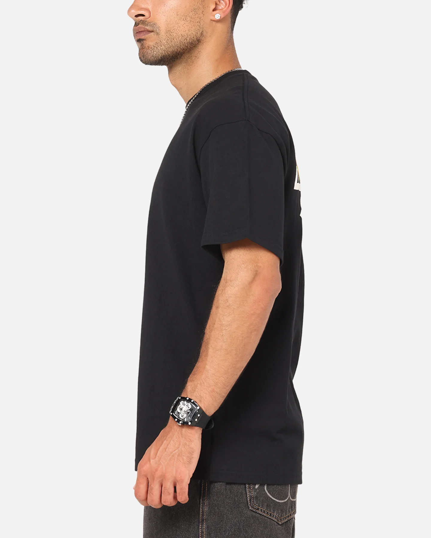 X-Large Flowers T-Shirt Black - Image 6
