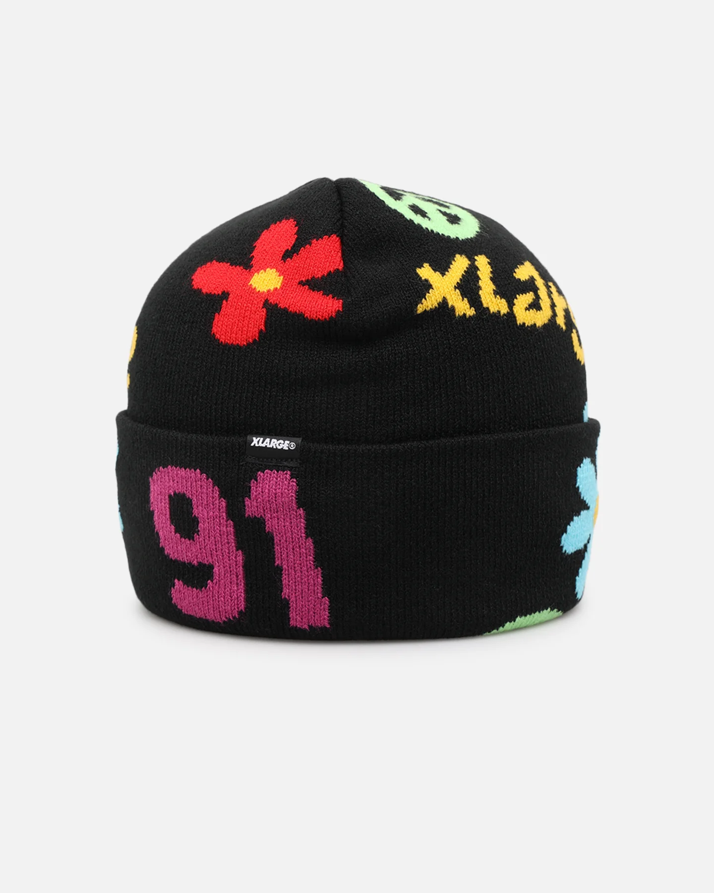 X-Large Peace 91 Mid Beanie Black - Image 2
