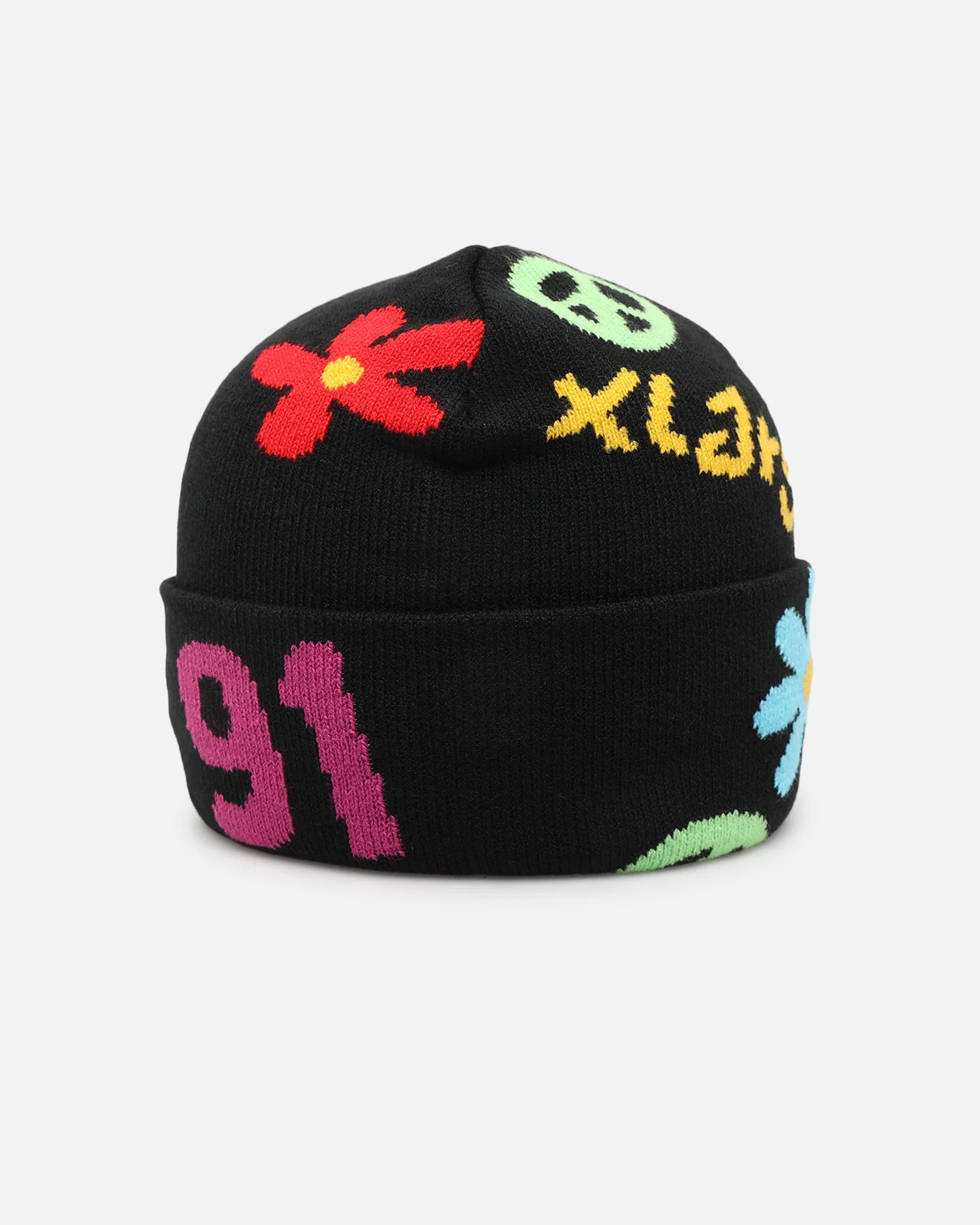 X-Large Peace 91 Mid Beanie Black - Image 4