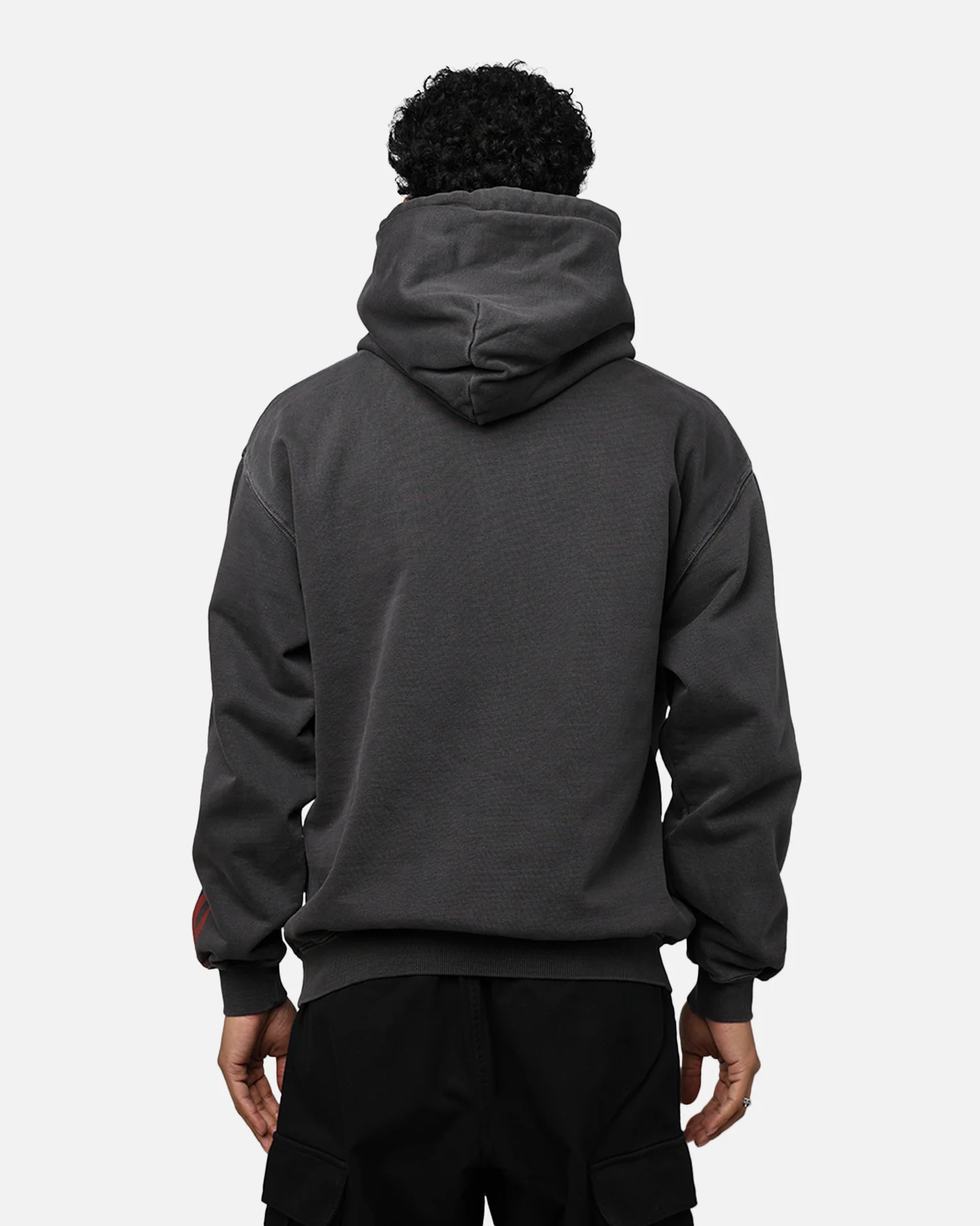 X-Large Pigment Dyed Peace Hoodie Black - Image 3