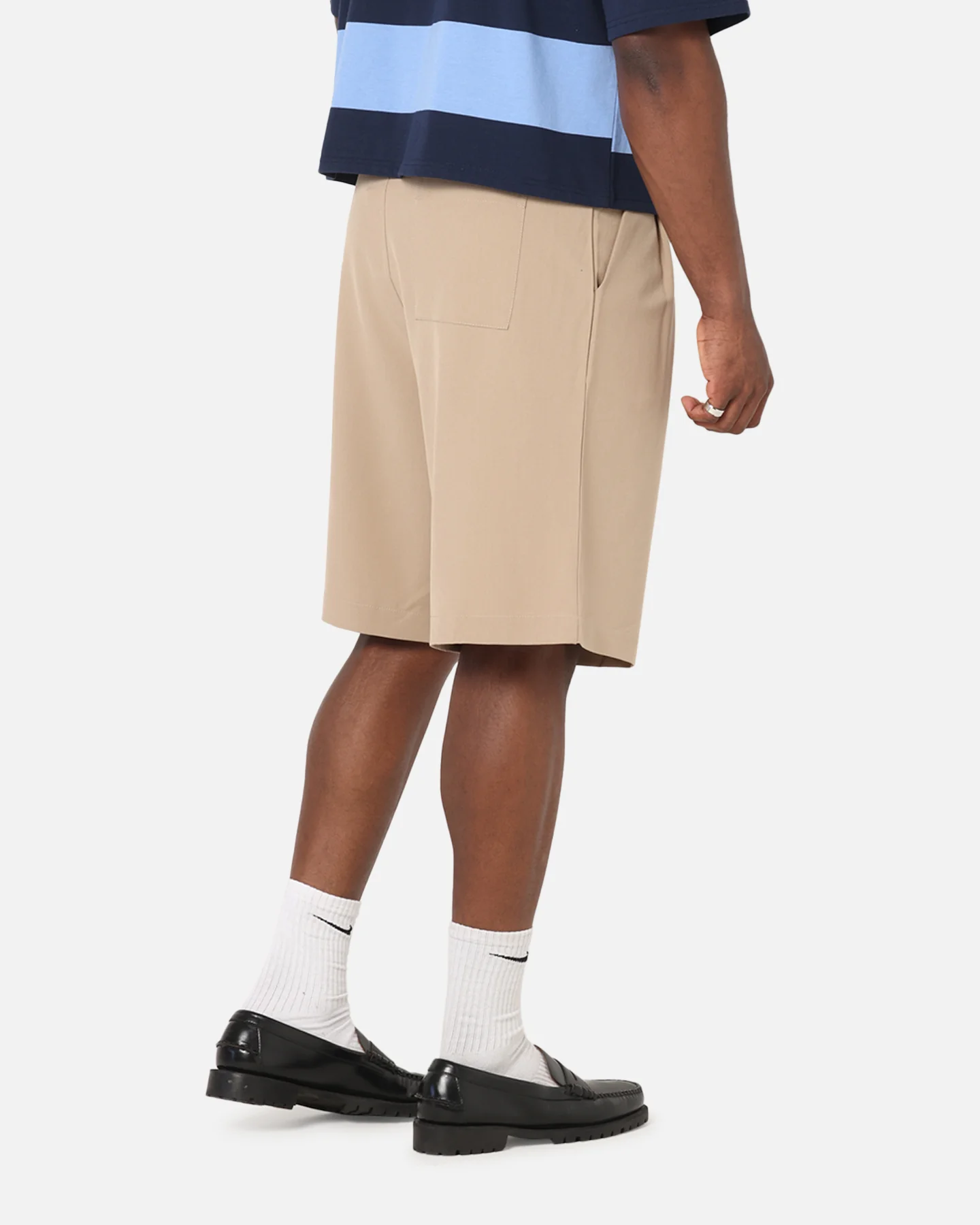 XXIII Baggy Pleated Shorts Tan - Image 6