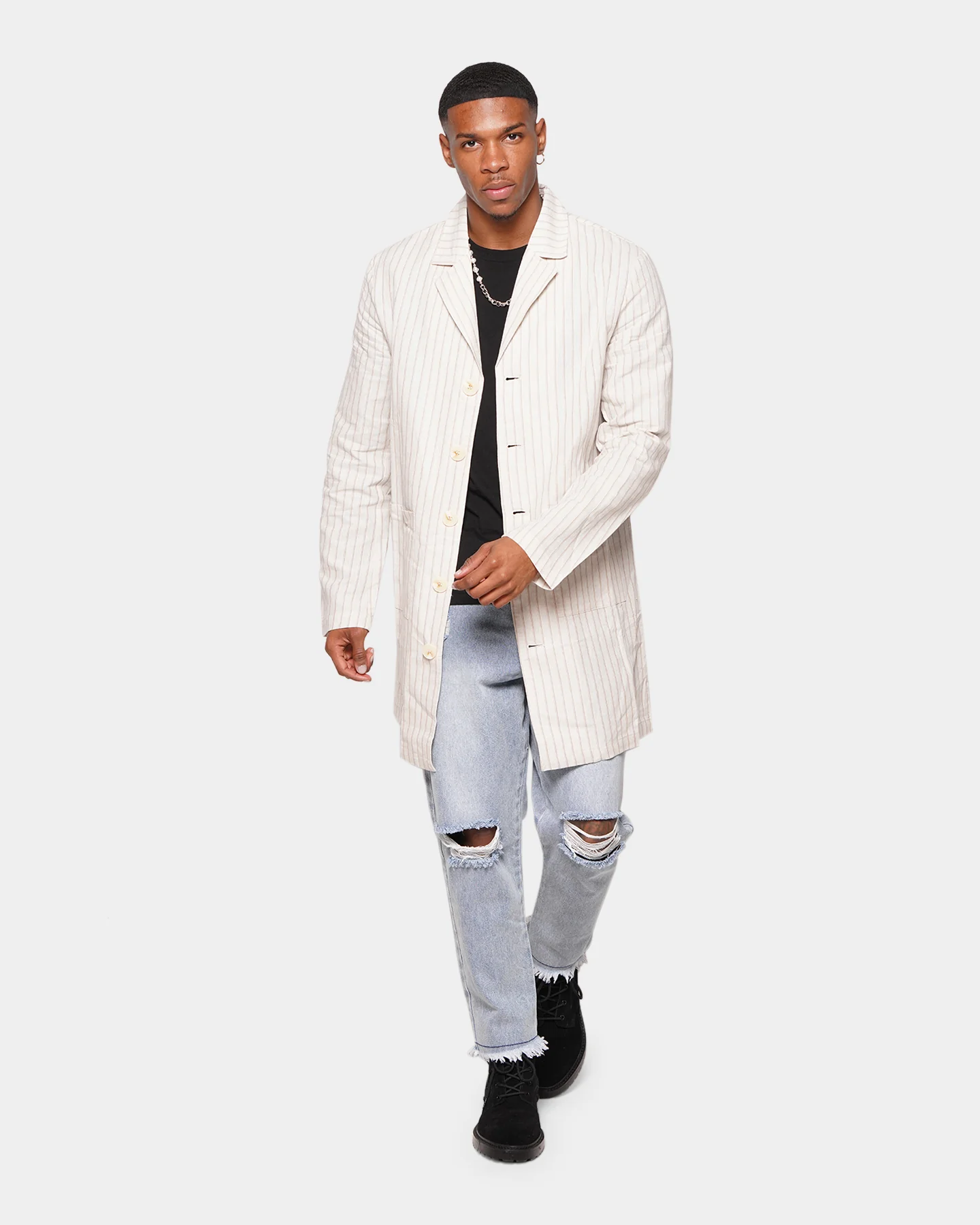XXIII Corbenic Linen Overcoat Beige - Image 2