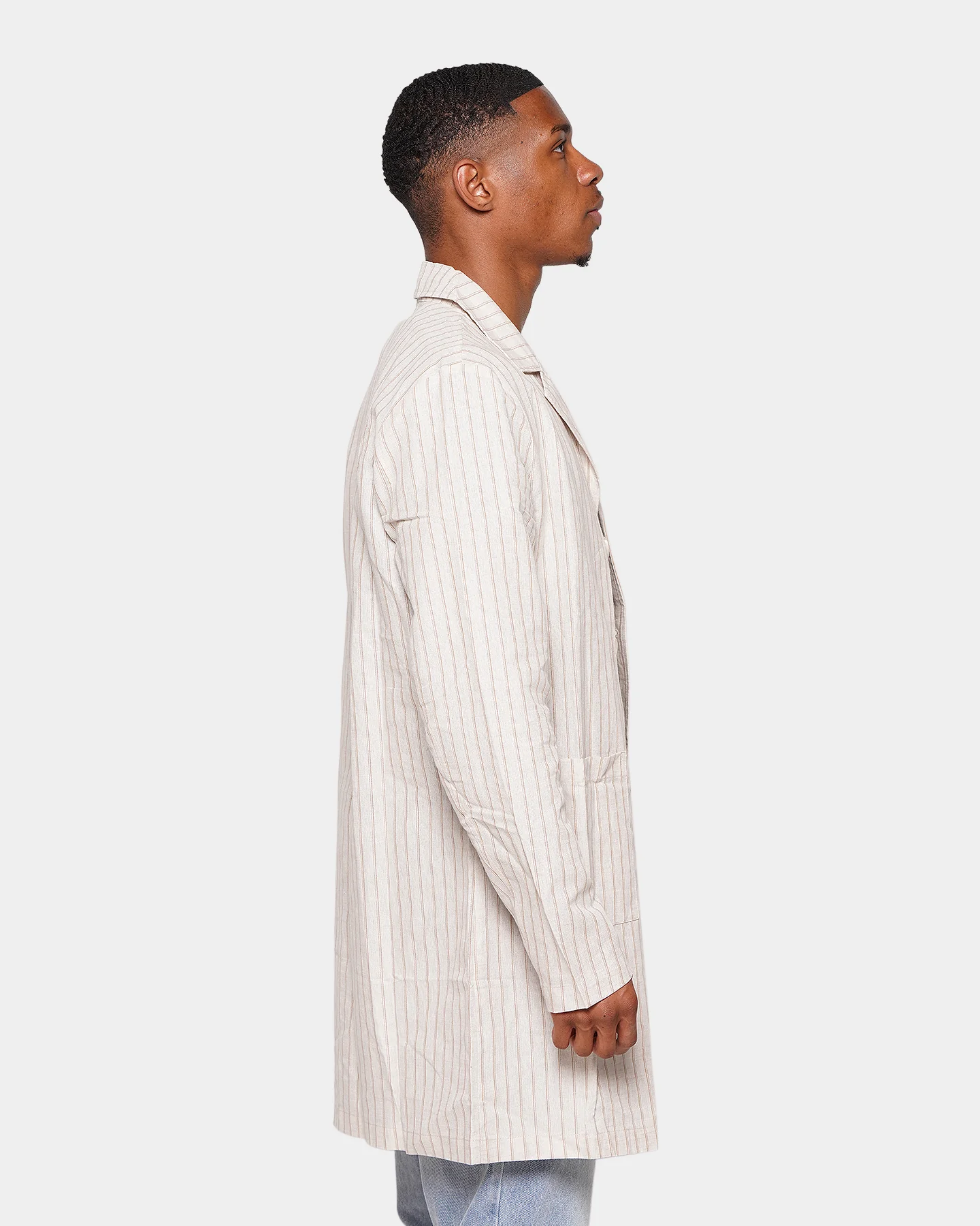 XXIII Corbenic Linen Overcoat Beige - Image 5