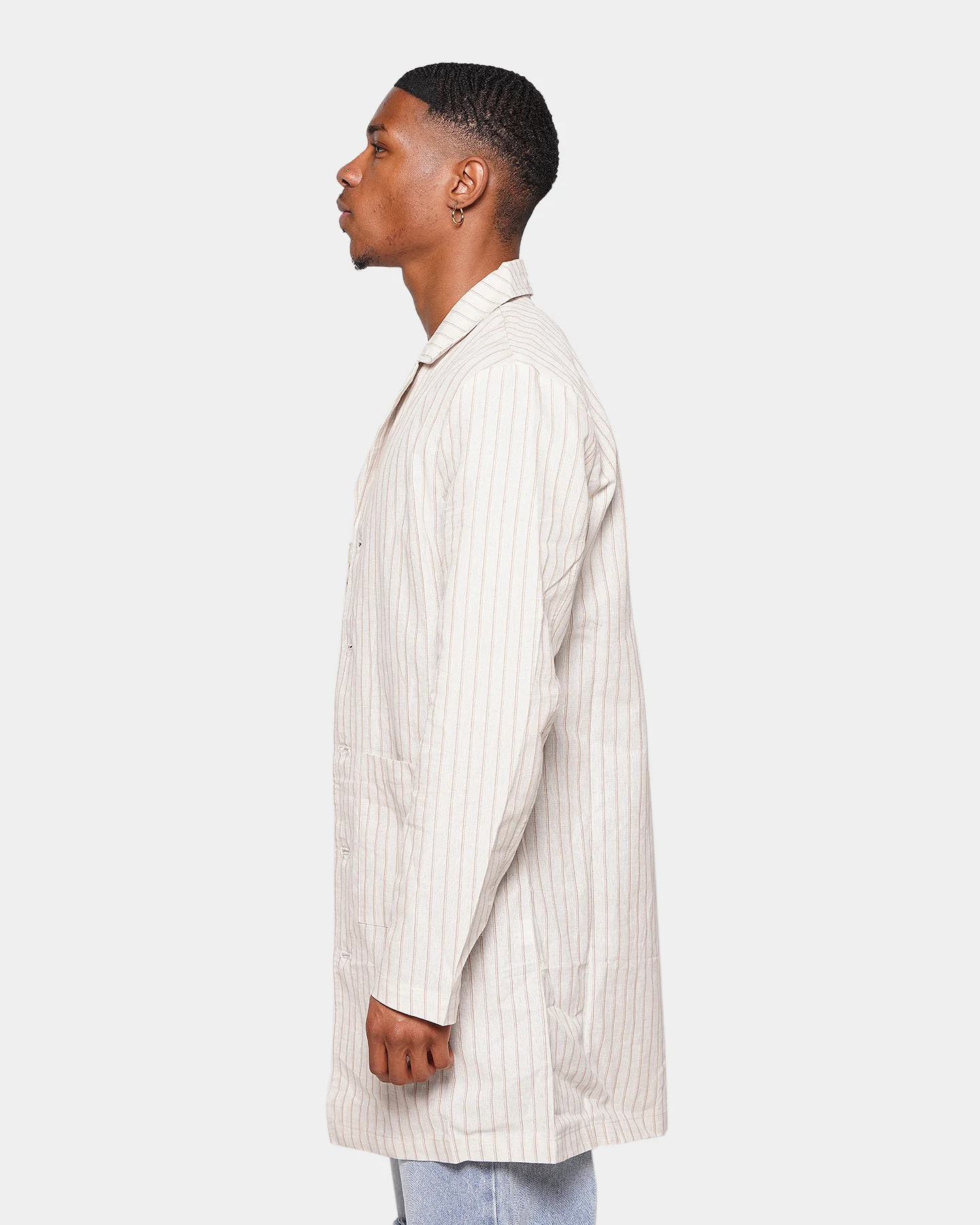 XXIII Corbenic Linen Overcoat Beige - Image 6