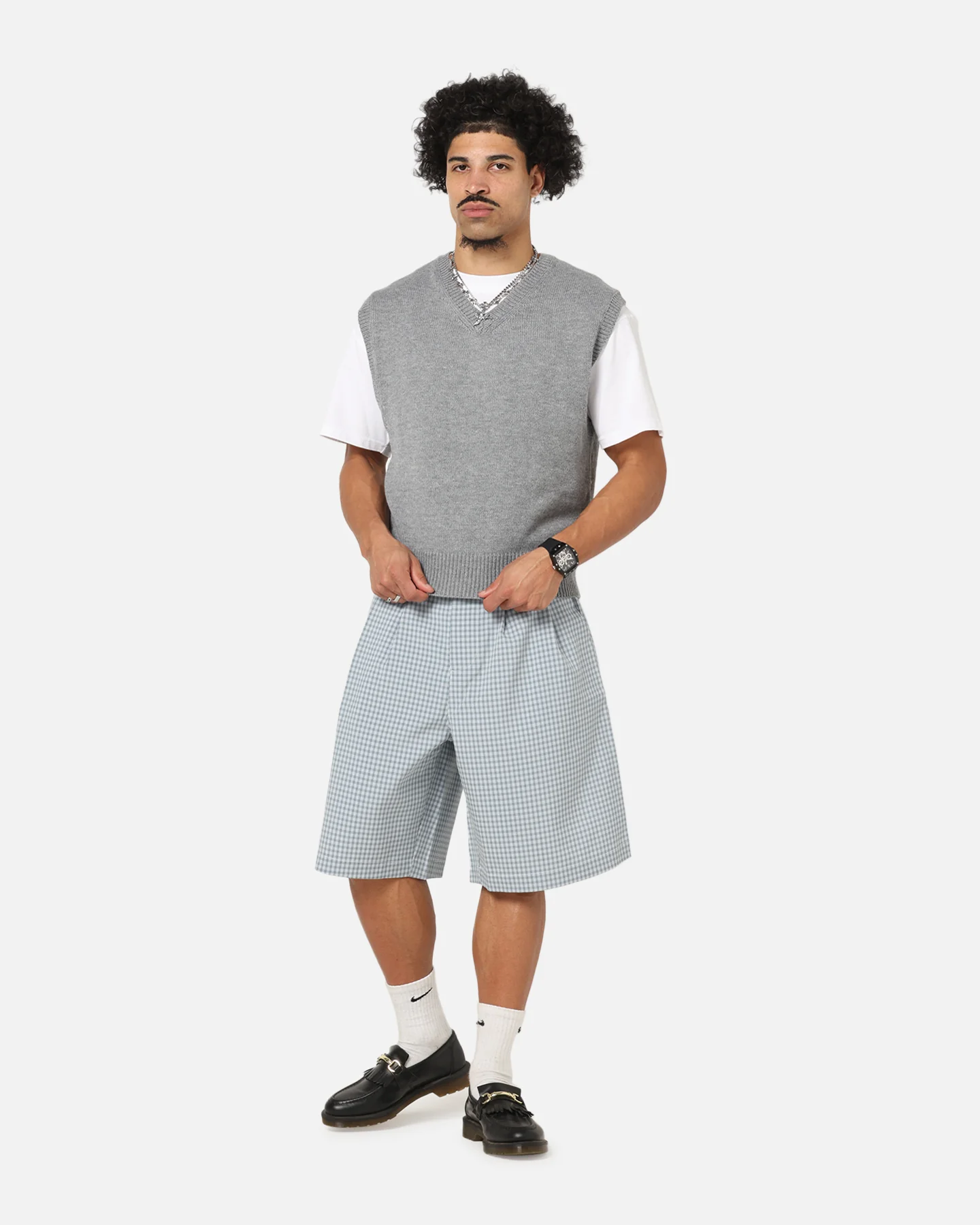 XXIII Cropped Sweater Vest Grey - Image 2