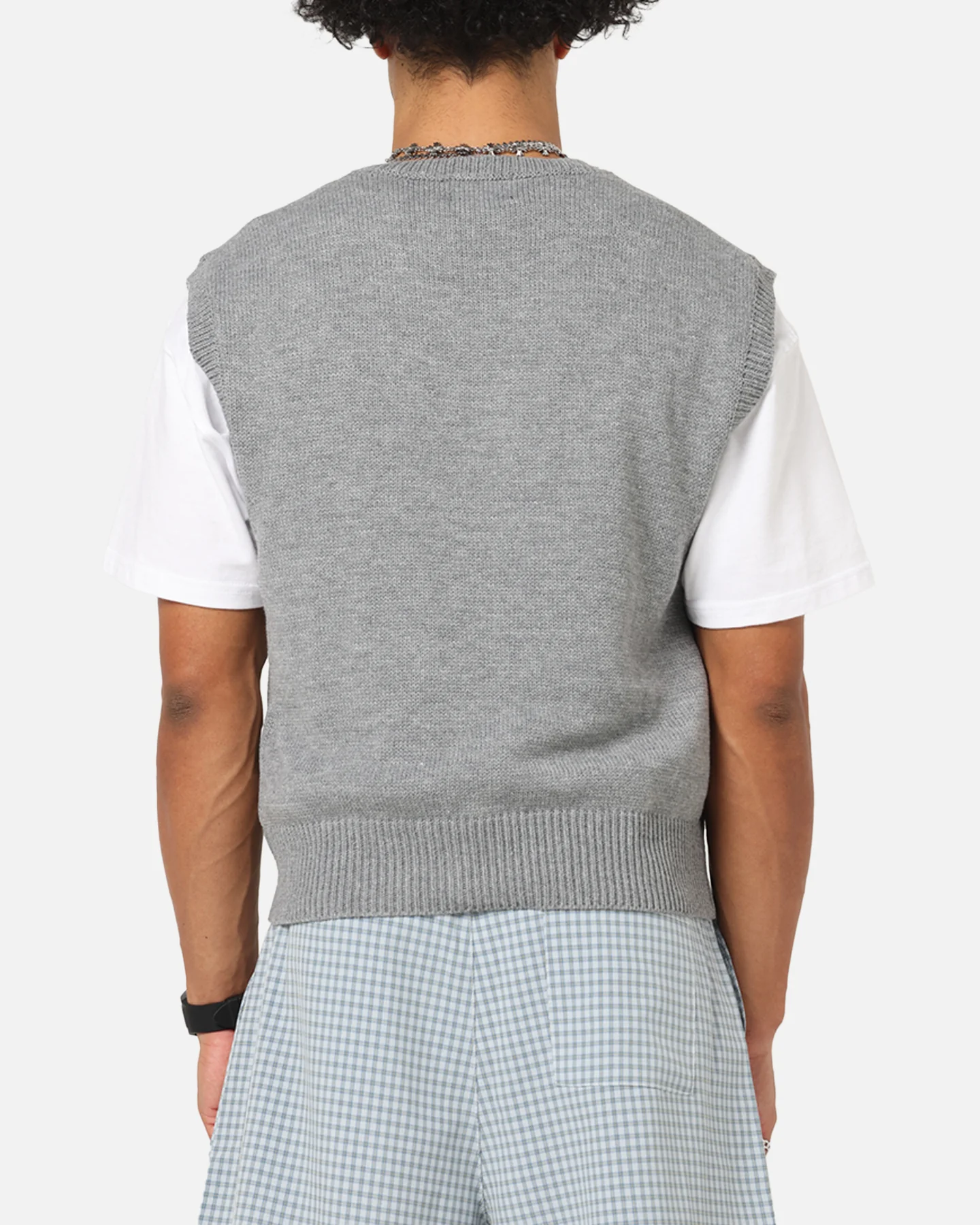 XXIII Cropped Sweater Vest Grey - Image 3