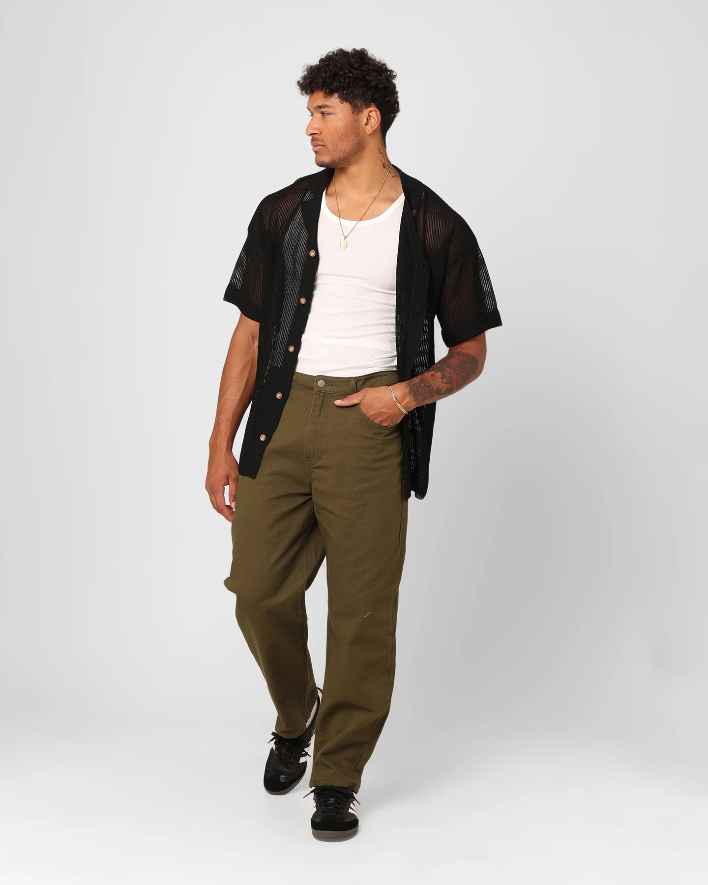 XXIII Dani Baggy Jeans Olive - Image 2