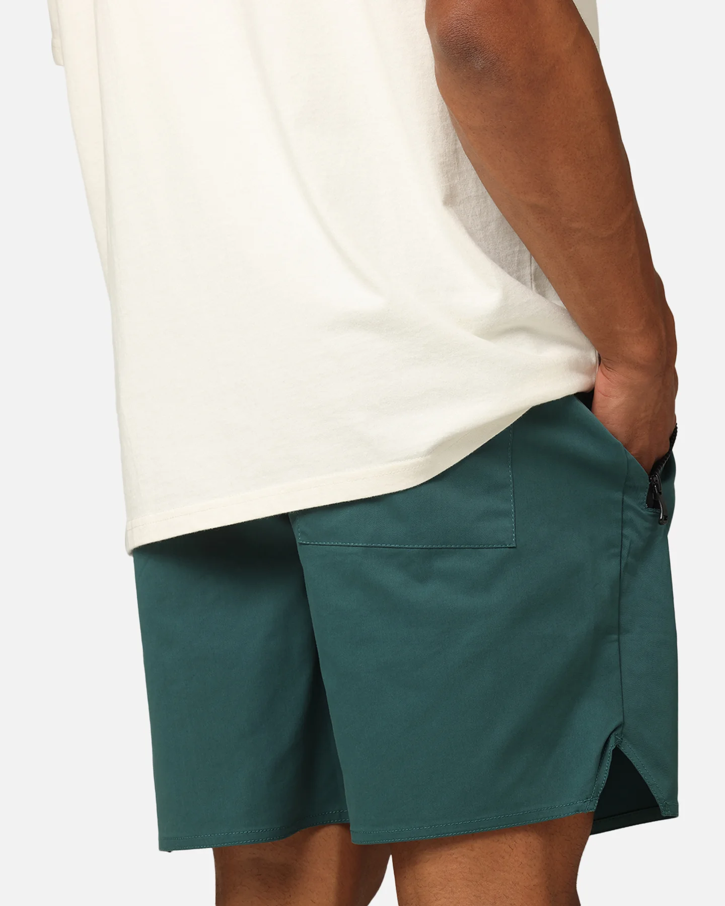 XXIII Elastic Cord Shorts Forest Green - Image 4