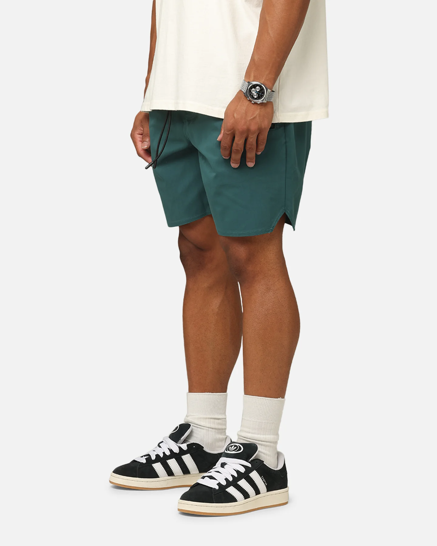 XXIII Elastic Cord Shorts Forest Green - Image 5