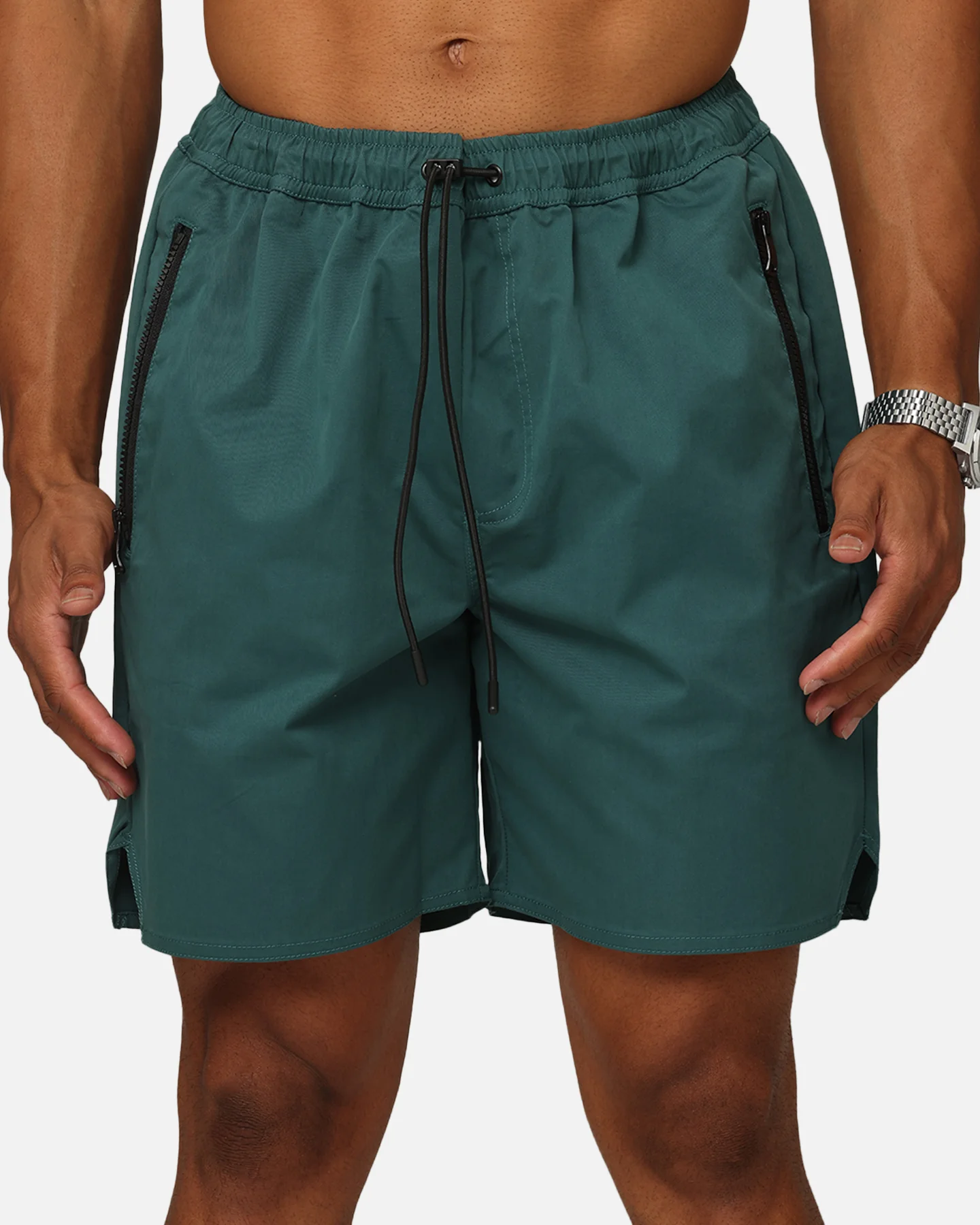 XXIII Elastic Cord Shorts Forest Green - Image 7