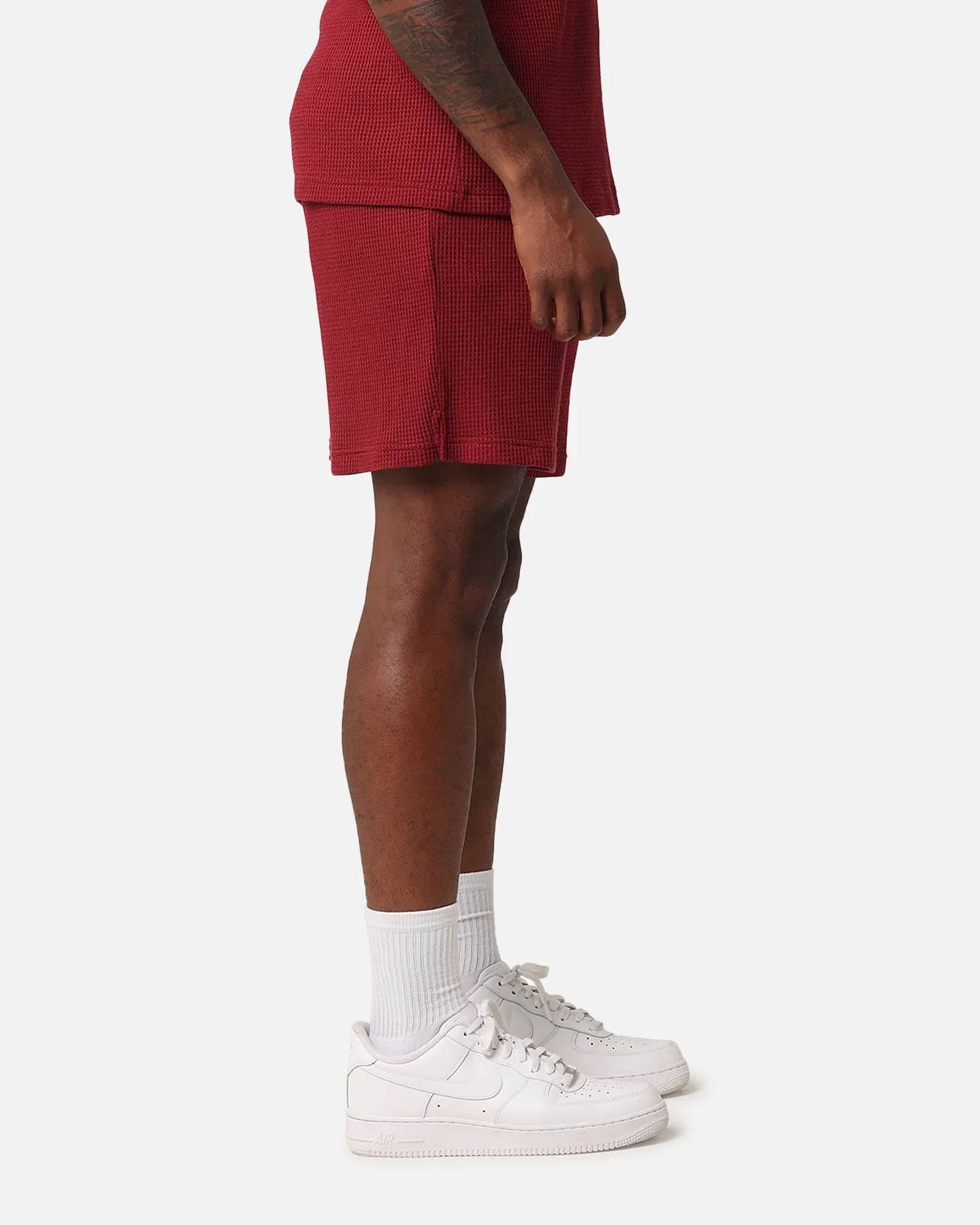 XXIII Ethan Knit Shorts Maroon - Image 5