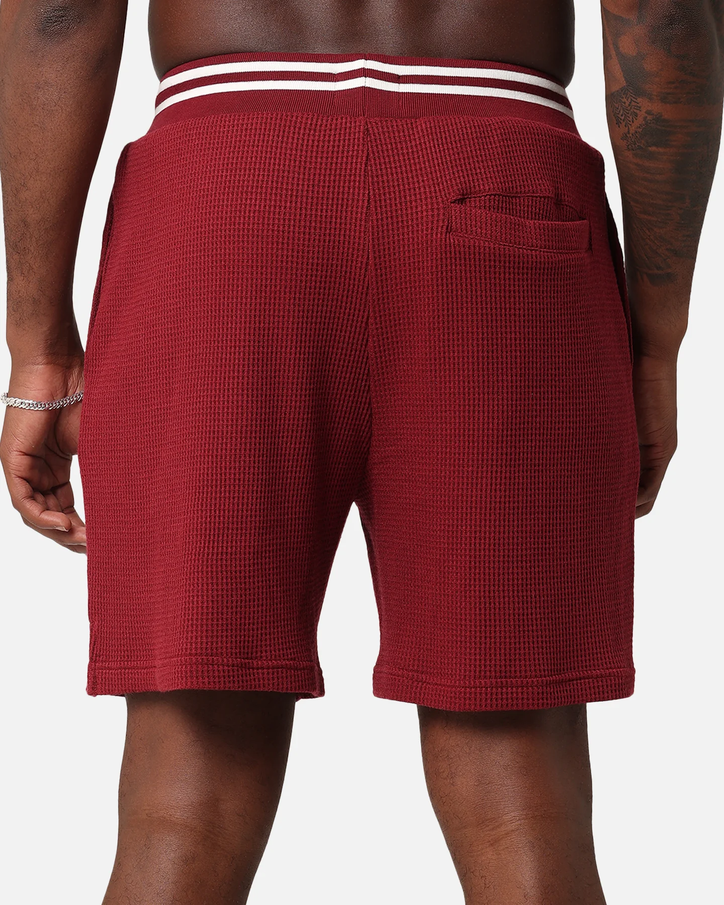 XXIII Ethan Knit Shorts Maroon - Image 8