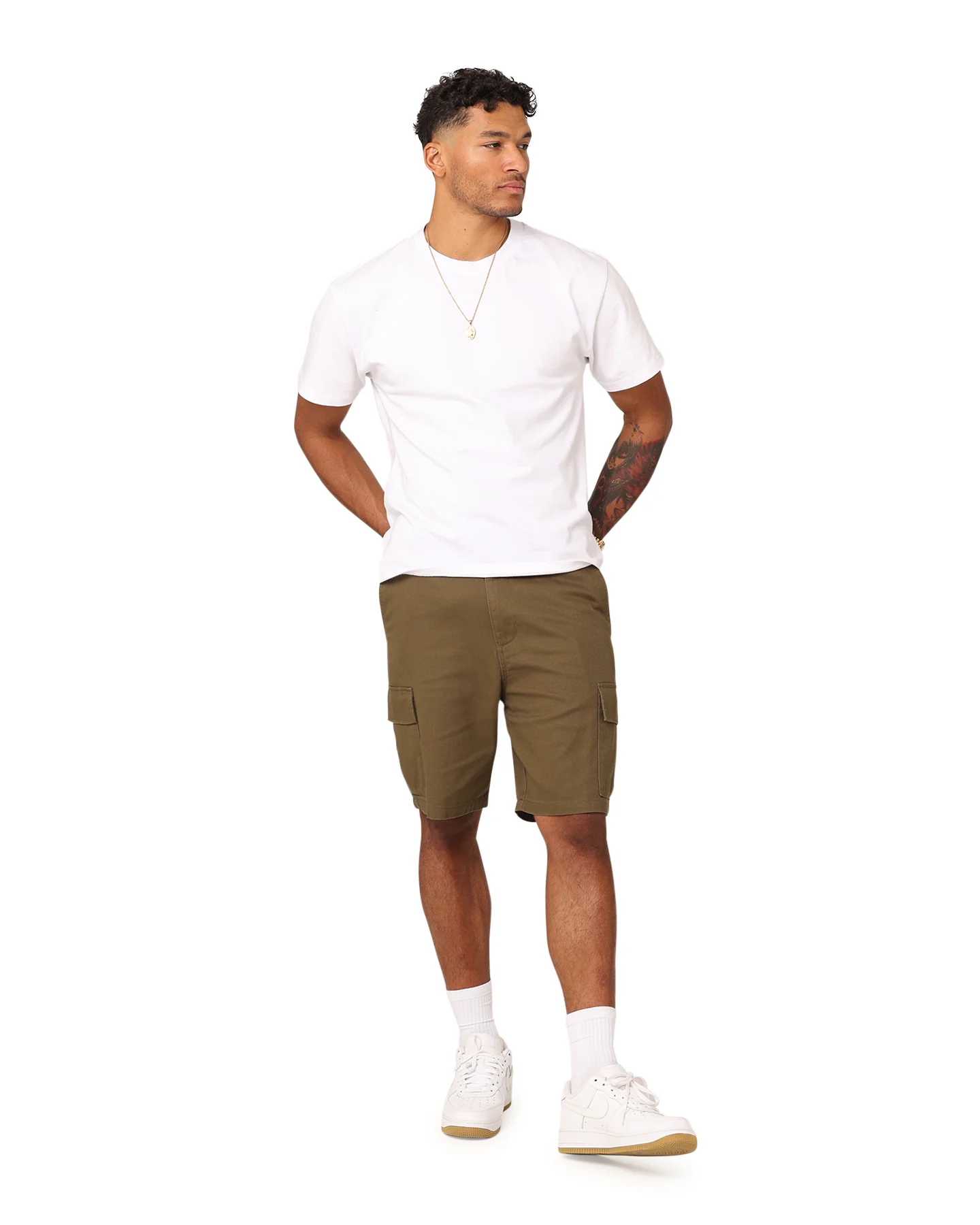 XXIII Jordy Cargo Shorts Military Green - Image 2