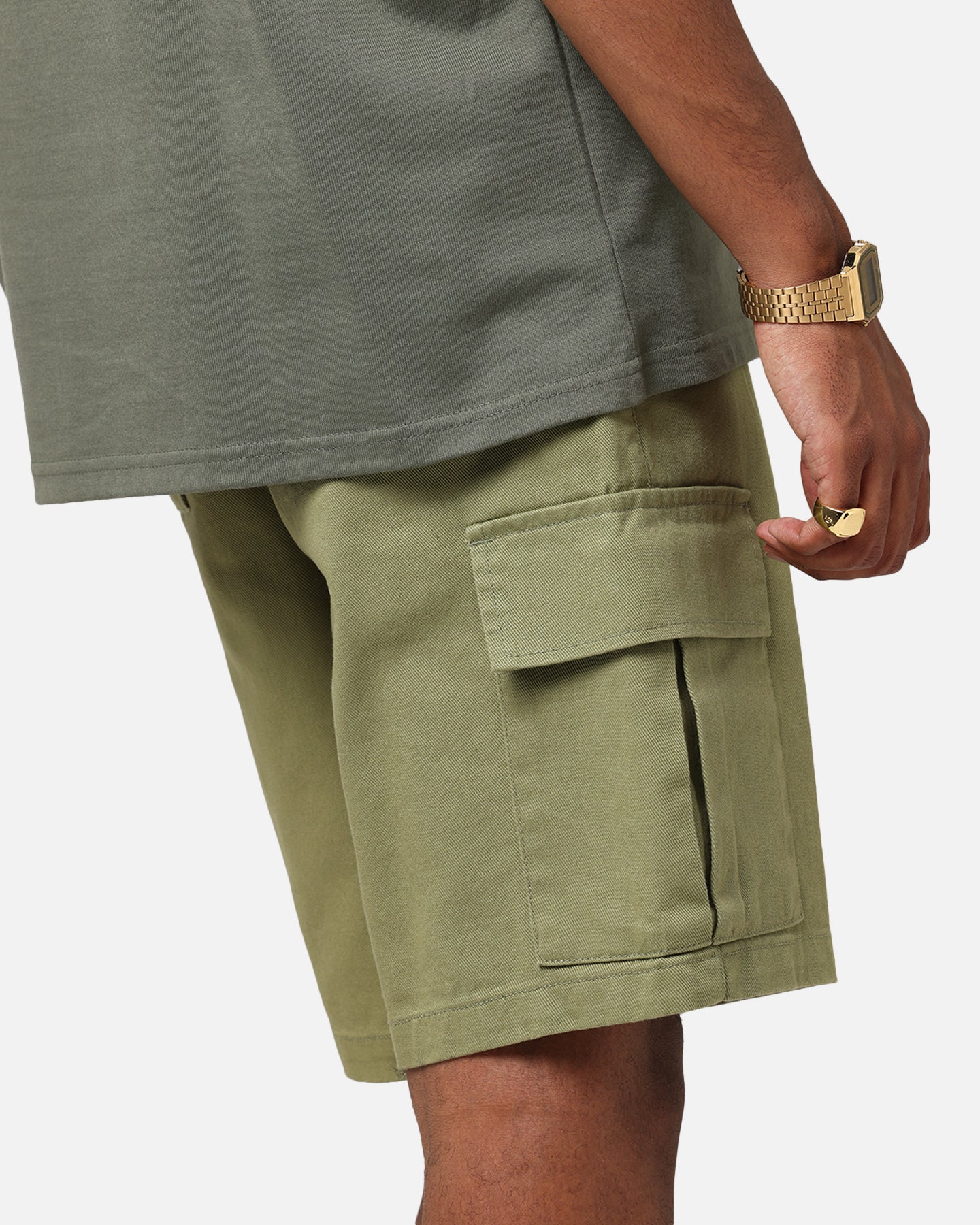 XXIII Jordy Cargo Shorts Olive - Image 4
