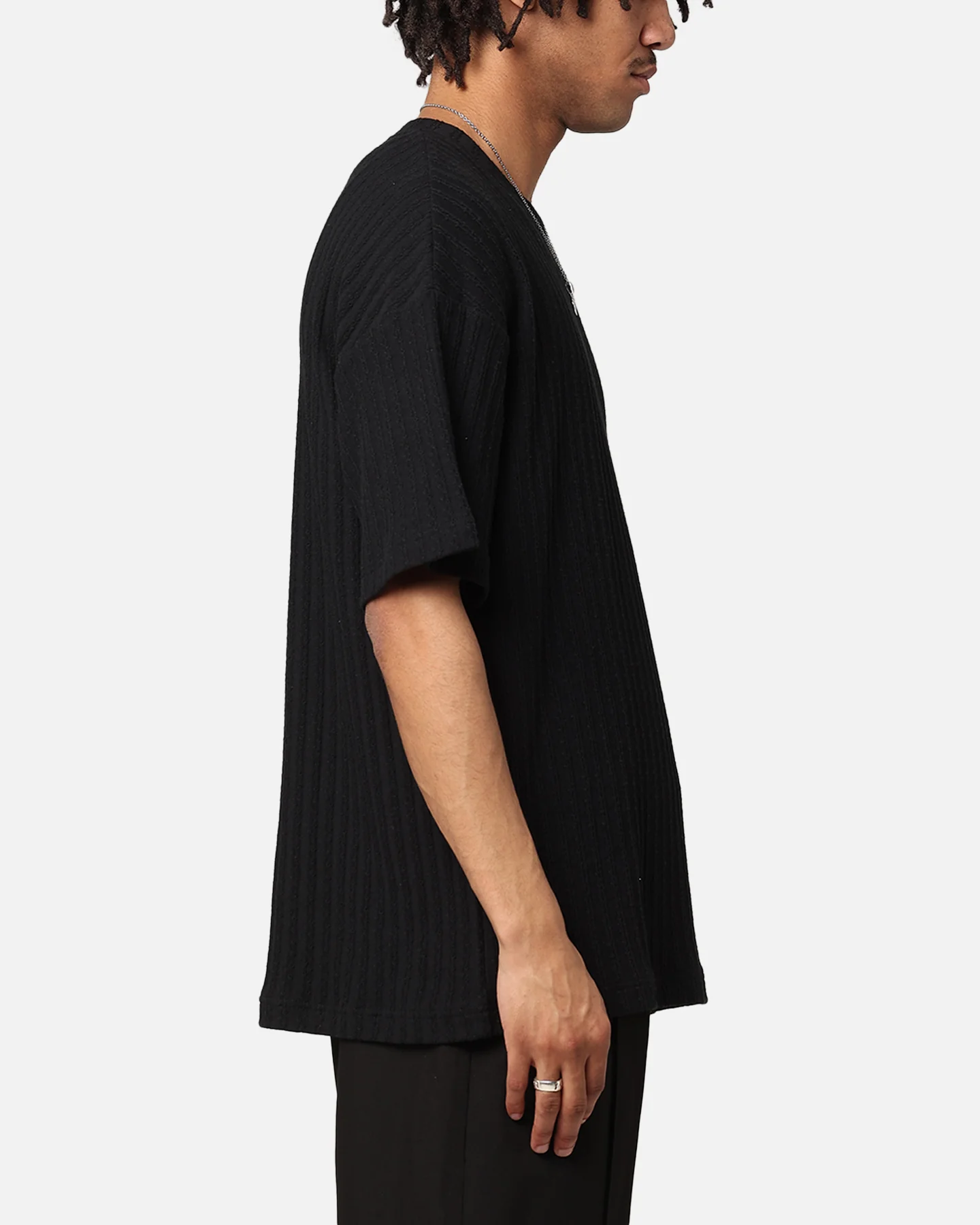 XXIII Karl Knit T-Shirt Black - Image 4