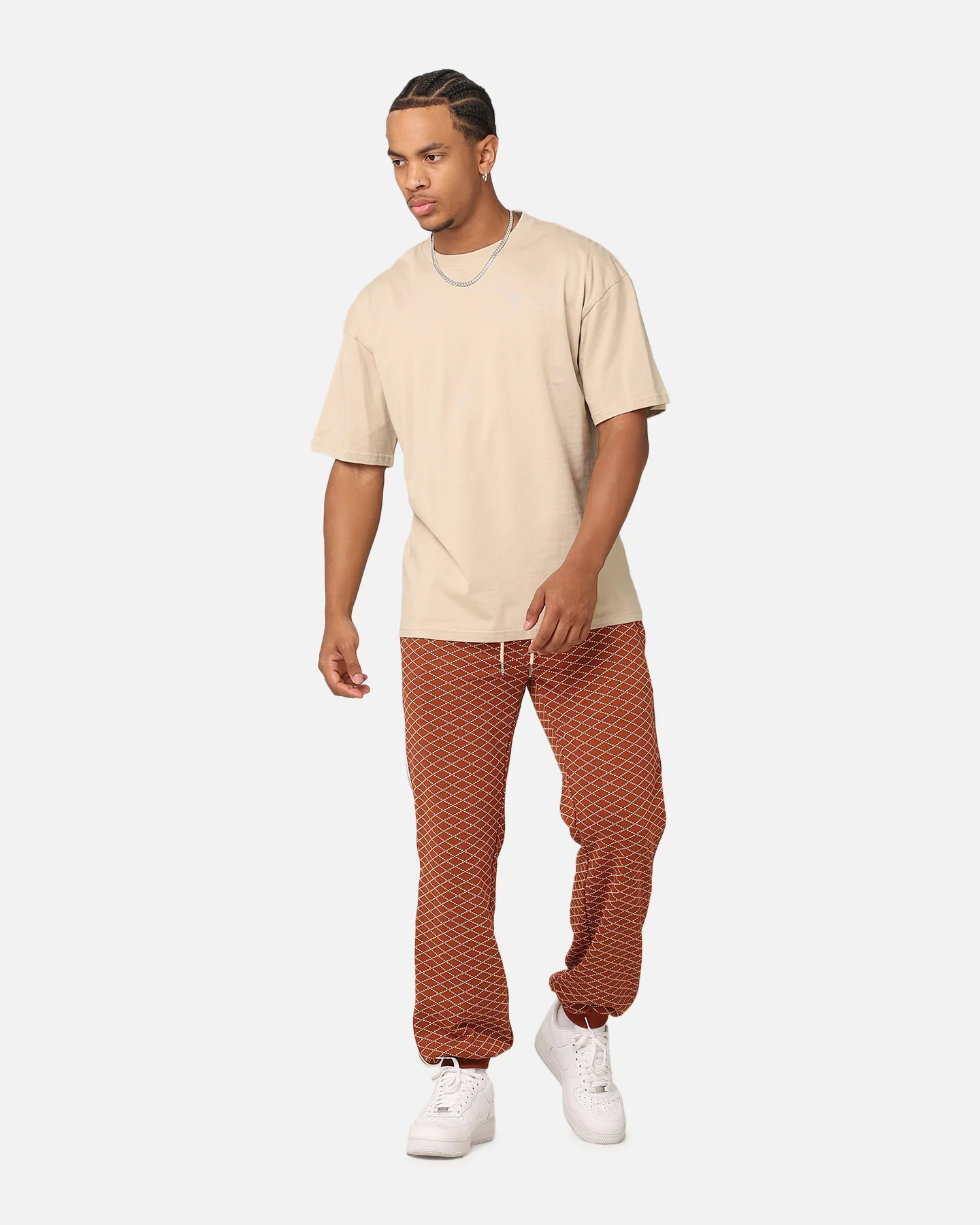 XXIII Luxe Printed Pants Brown - Image 2