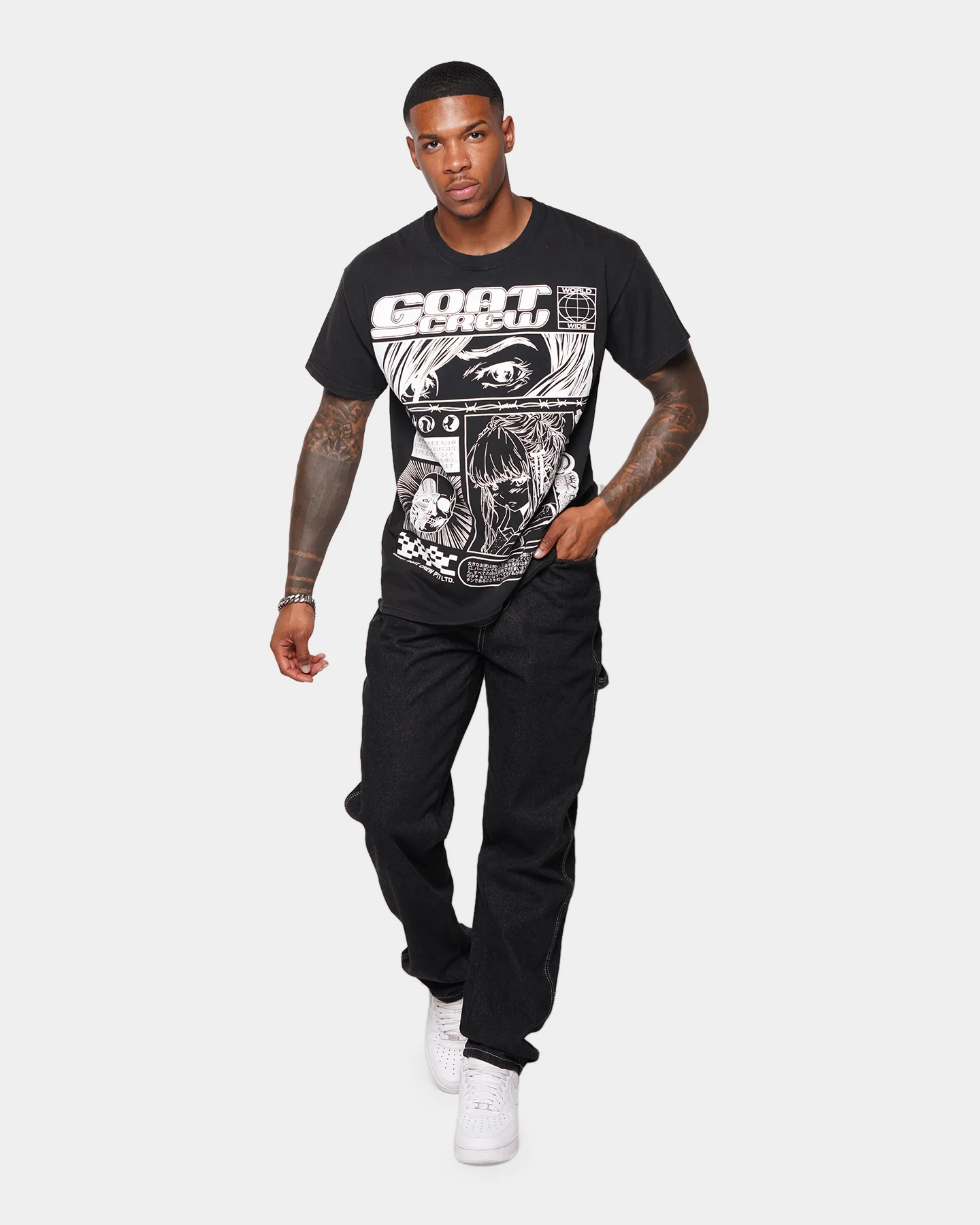 XXIII Newry Baggy Carpenter Jeans Black - Image 2