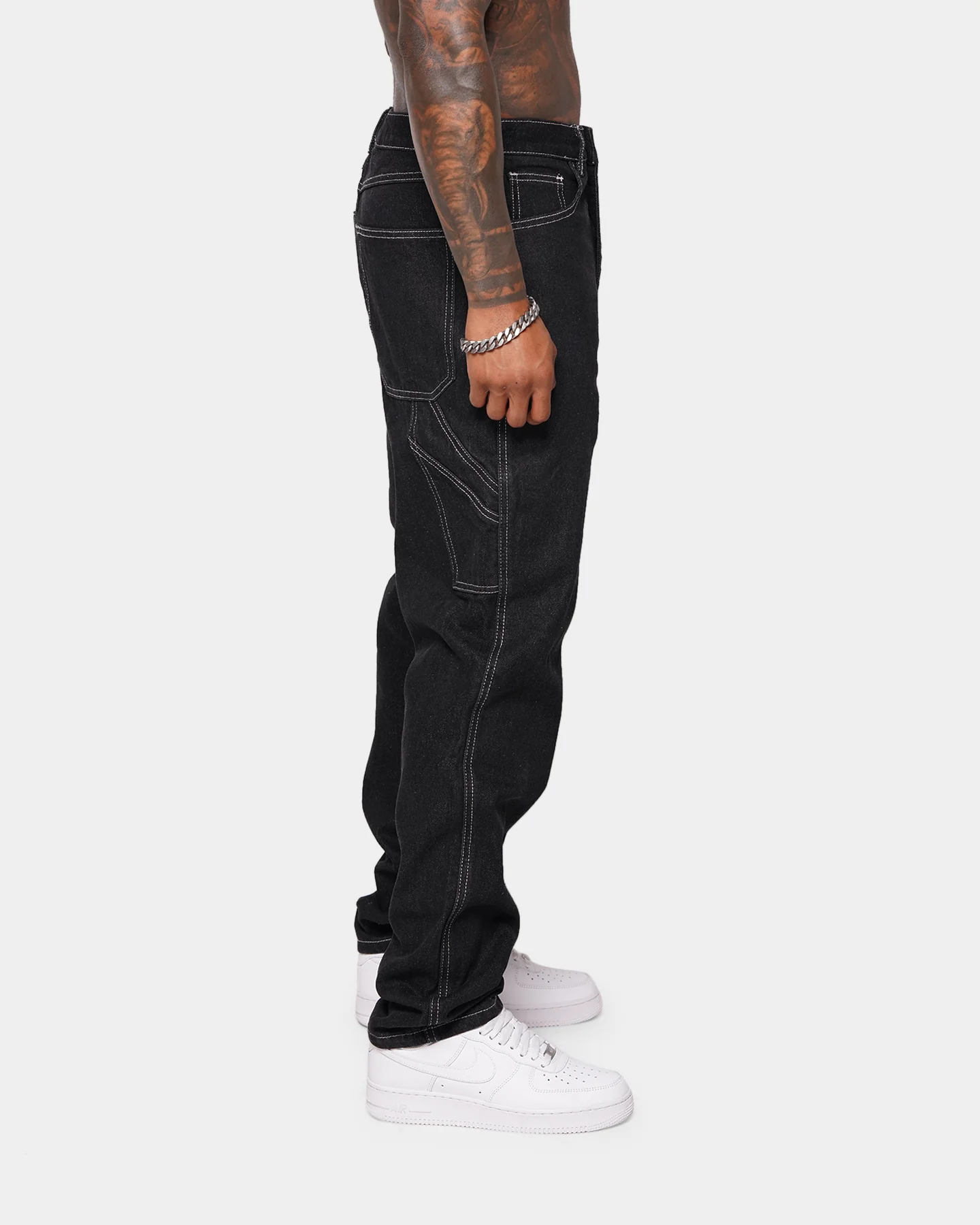 XXIII Newry Baggy Carpenter Jeans Black - Image 3