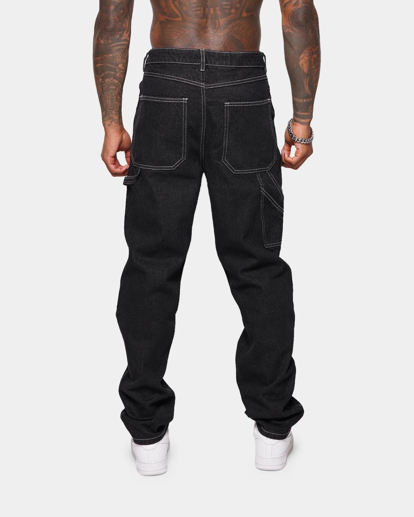 XXIII Newry Baggy Carpenter Jeans Black - Image 5
