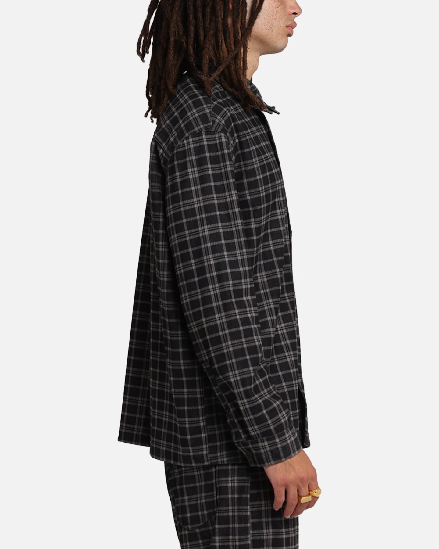 XXIII Plaid Corduroy Jacket Black/Grey - Image 4