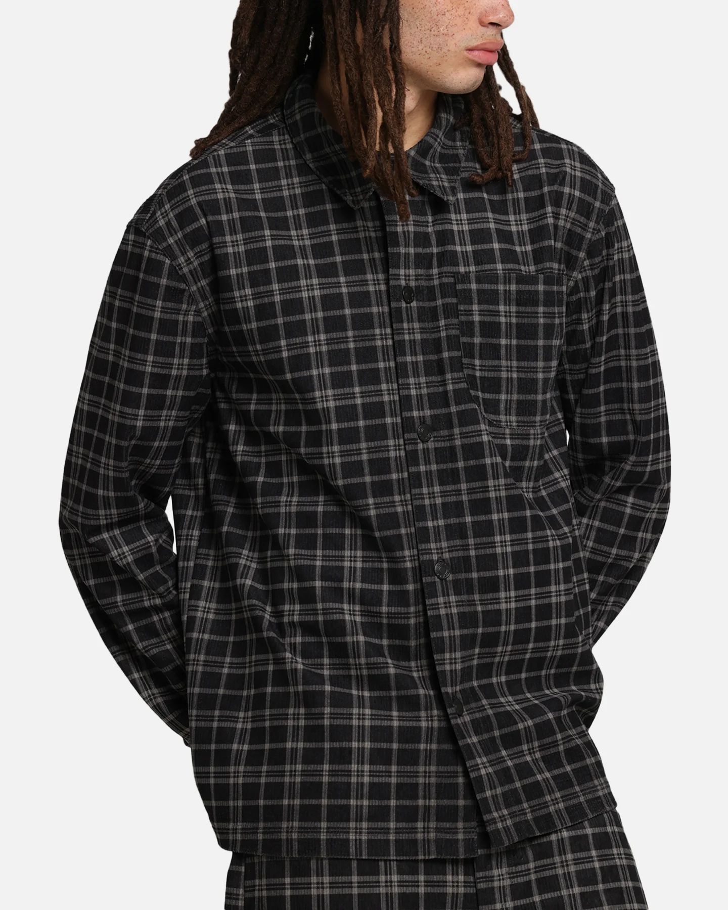 XXIII Plaid Corduroy Jacket Black/Grey - Image 6