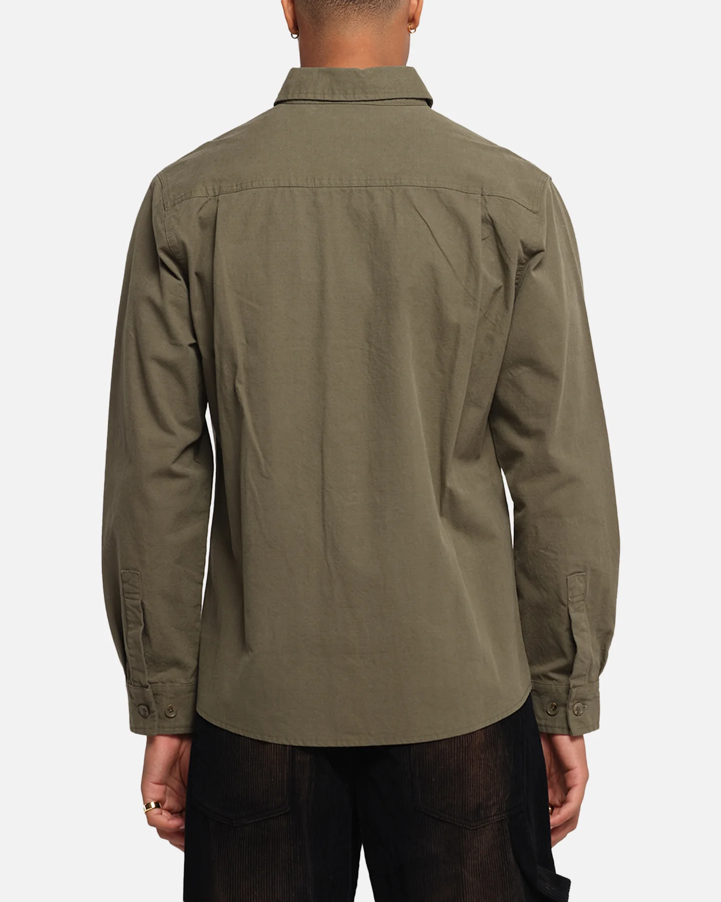 XXIII Slub Overshirt Khaki - Image 3
