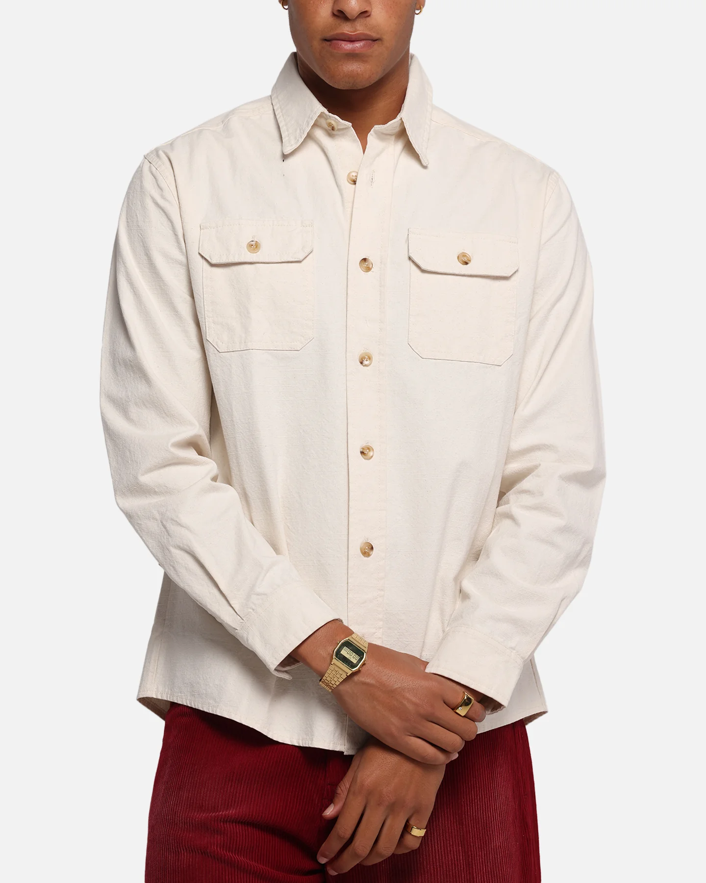 XXIII Slub Overshirt Natural - Image 6