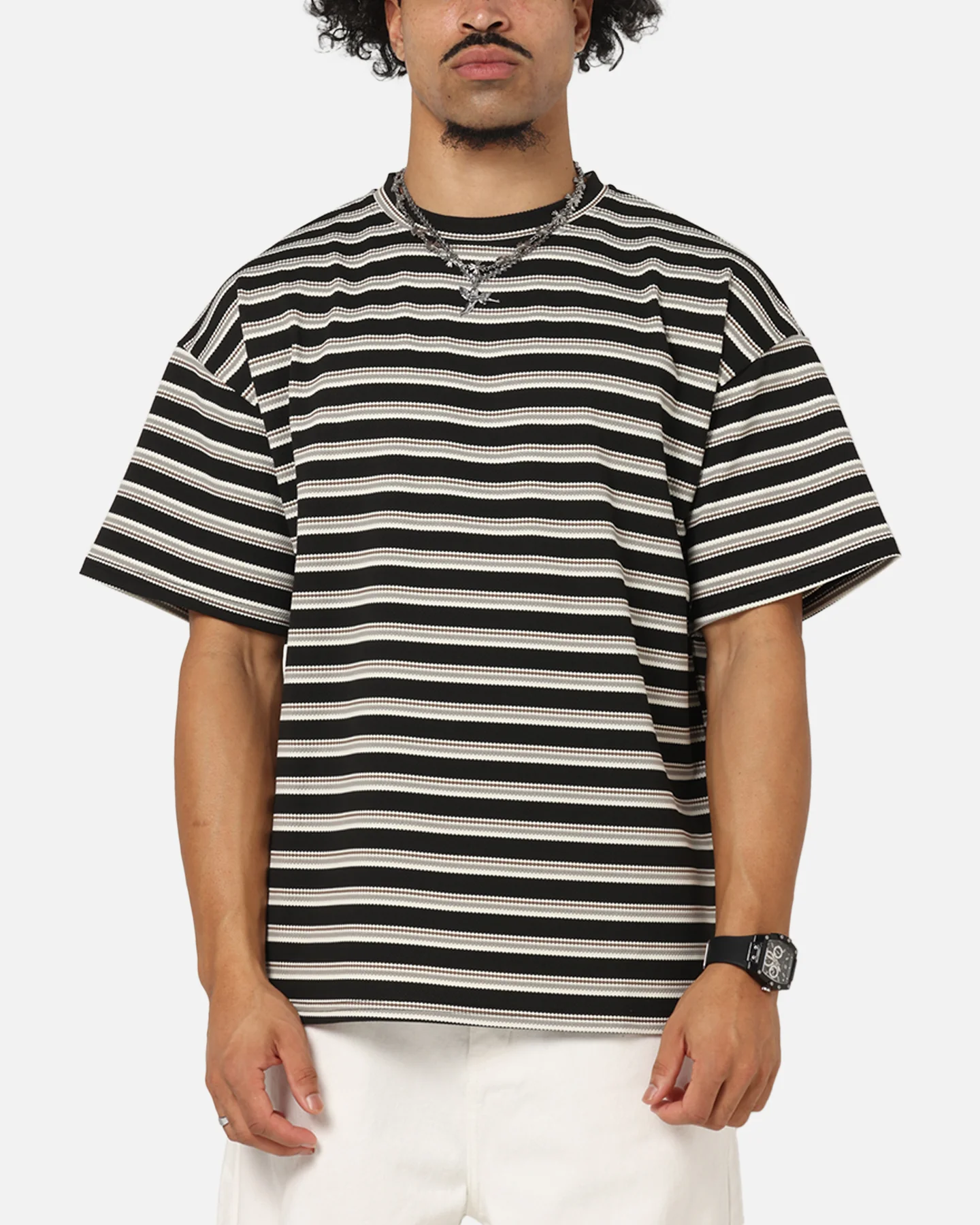 XXIII Standard Stripe T-Shirt Black/Grey