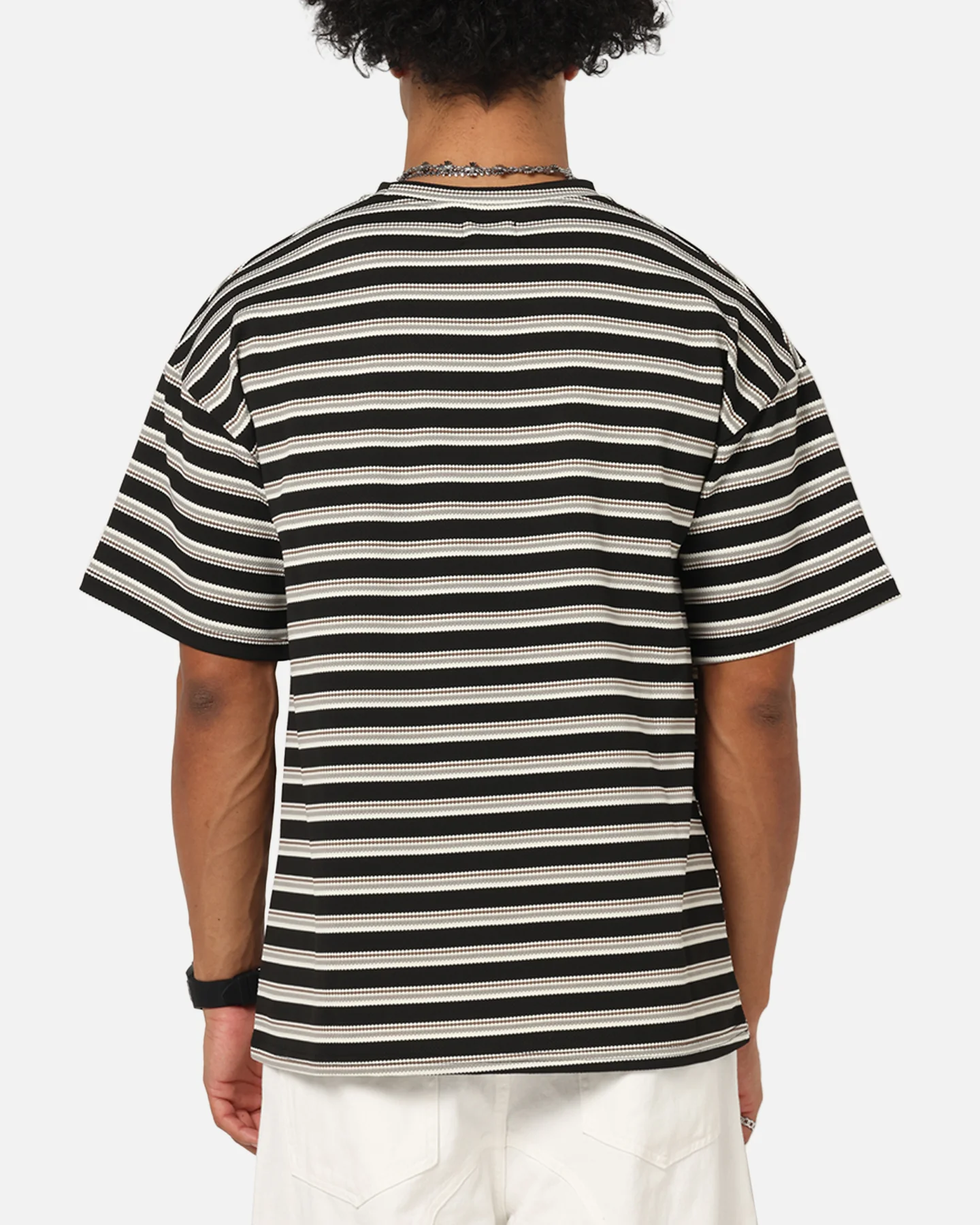 XXIII Standard Stripe T-Shirt Black/Grey - Image 3