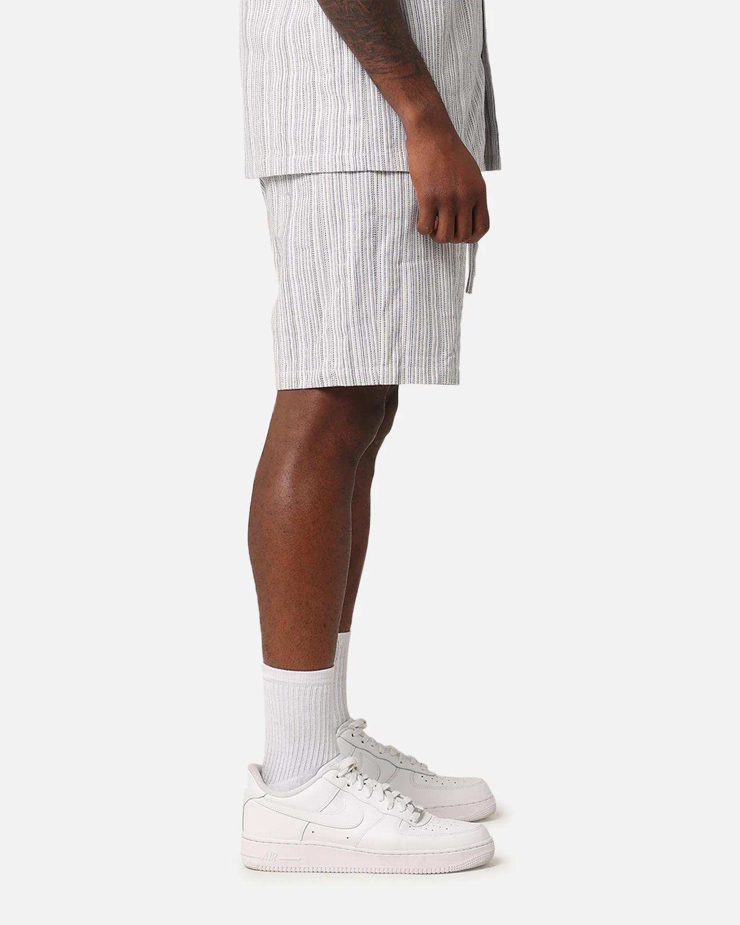 XXIII Tulum Stripe Shorts Cream/Blue - Image 5