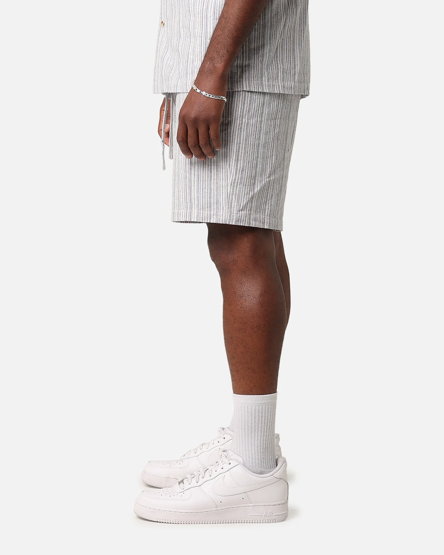 XXIII Tulum Stripe Shorts Cream/Blue - Image 6