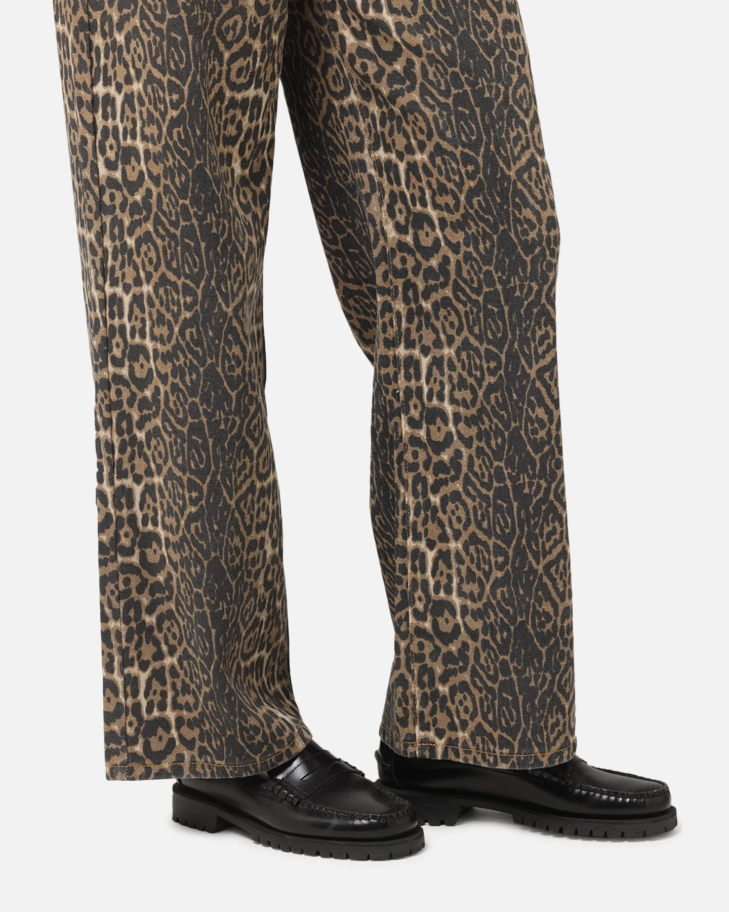 XXIII Women's Leopard Wide Leg Jeans Leopard - Image 4
