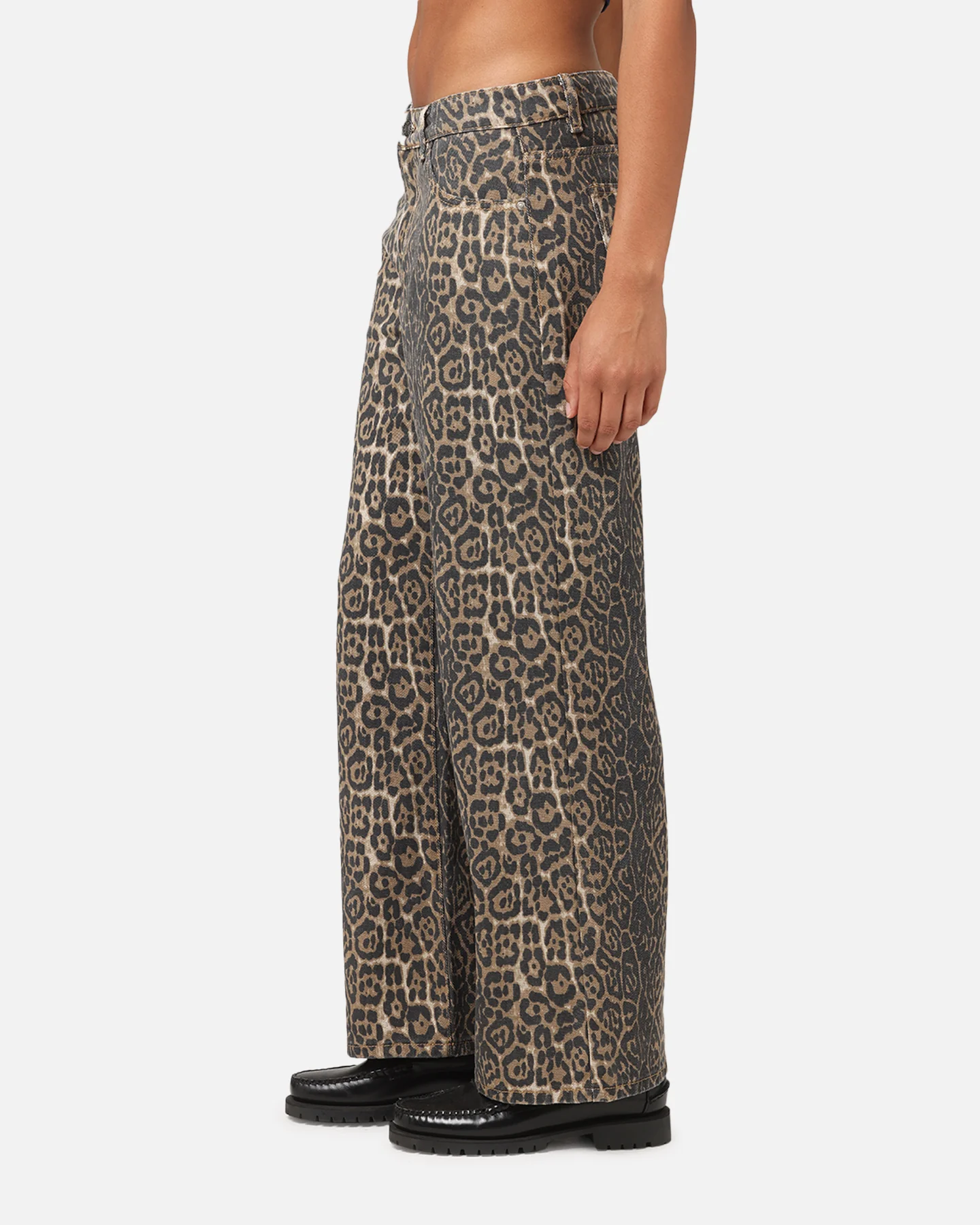 XXIII Women's Leopard Wide Leg Jeans Leopard - Image 6