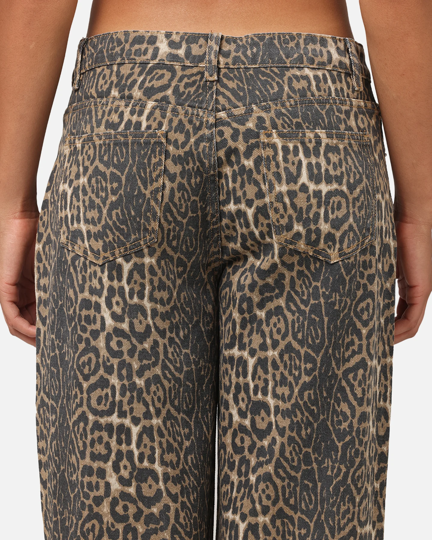 XXIII Women's Leopard Wide Leg Jeans Leopard - Image 8