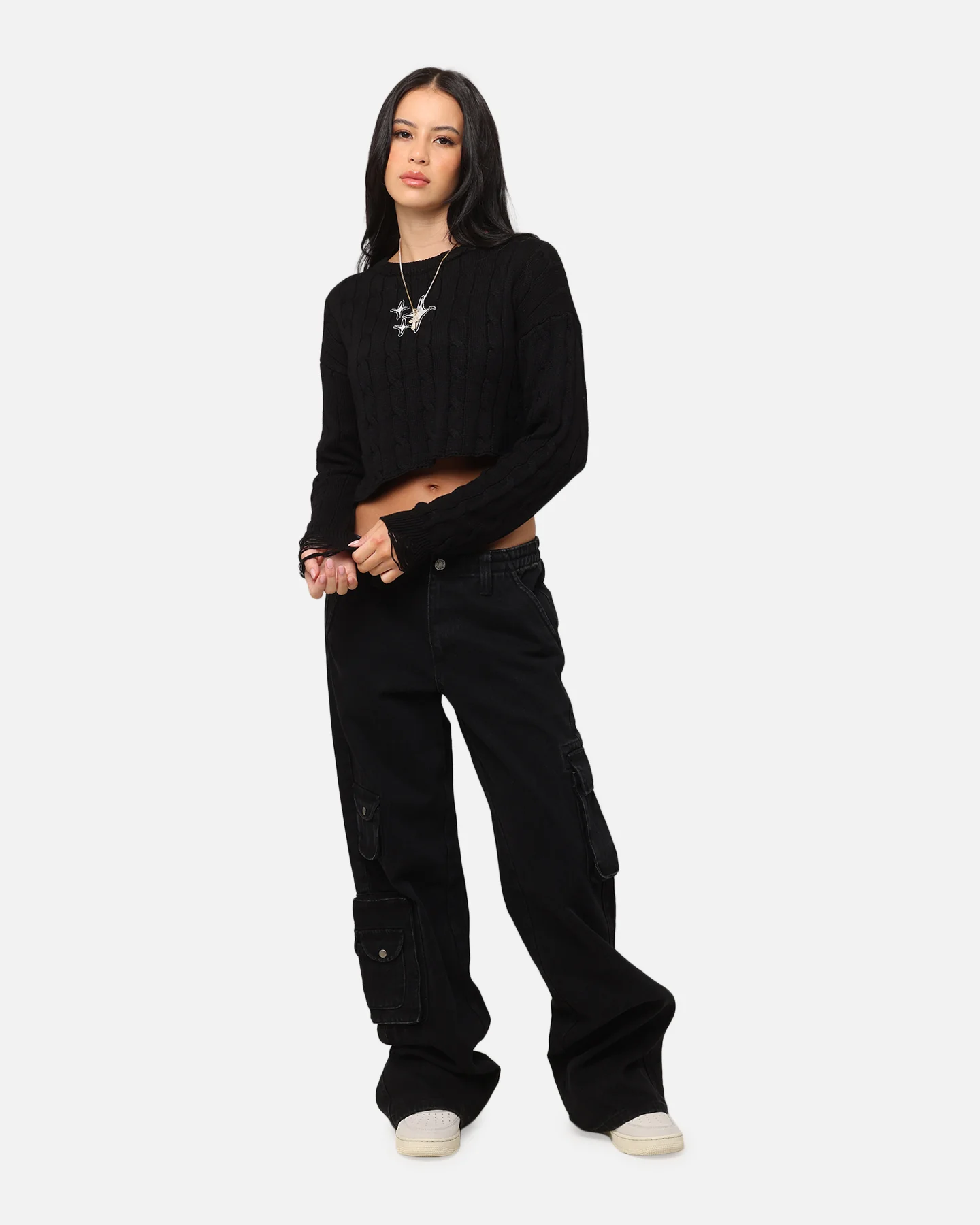 XXIII Women's Nightingale Knit Jumper Black - Image 2