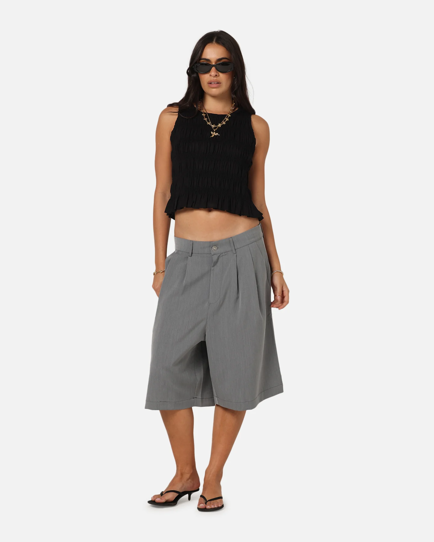 XXIII Women's Shirred Top Black - Image 2