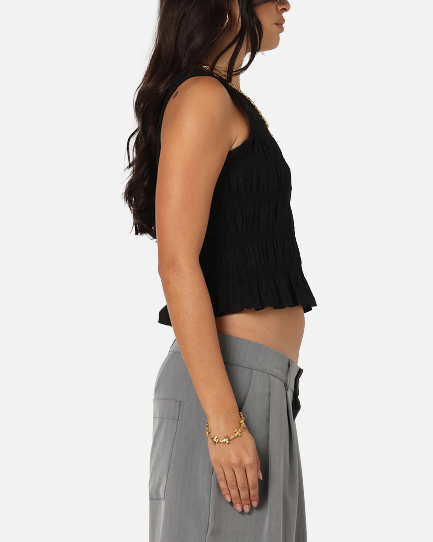 XXIII Women's Shirred Top Black - Image 3
