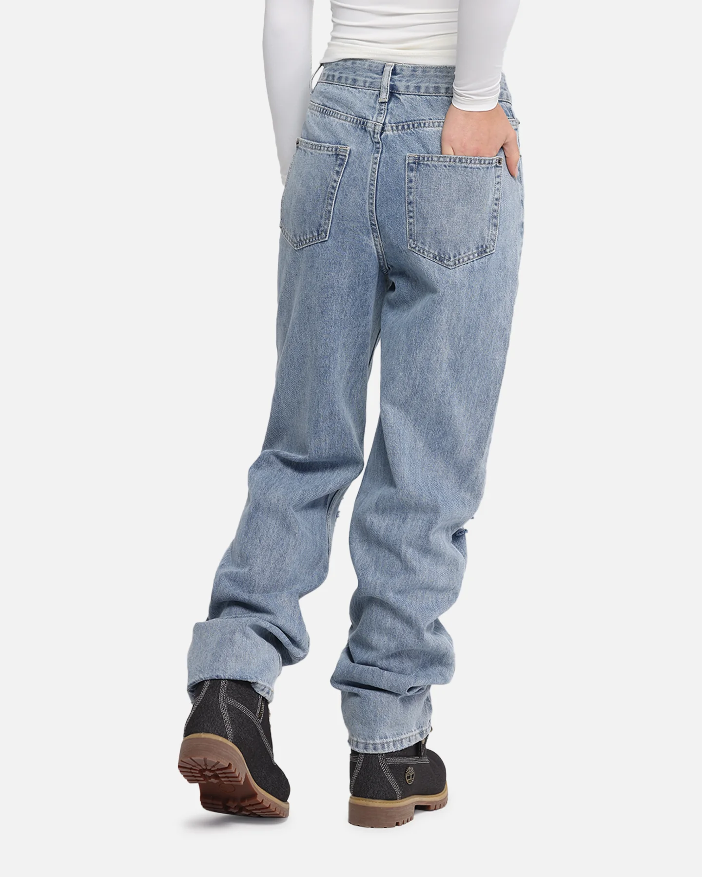 XXIII Women's Straight Leg Jeans Blue Denim - Image 6